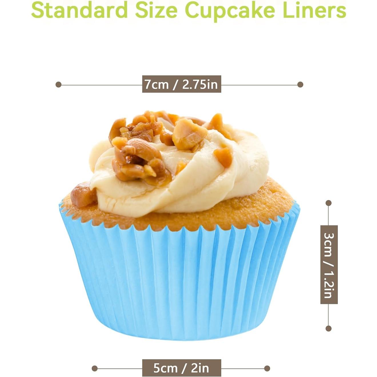 Forros para Cupcakes Estándar SKIDEC 400 Piezas Arcoíris