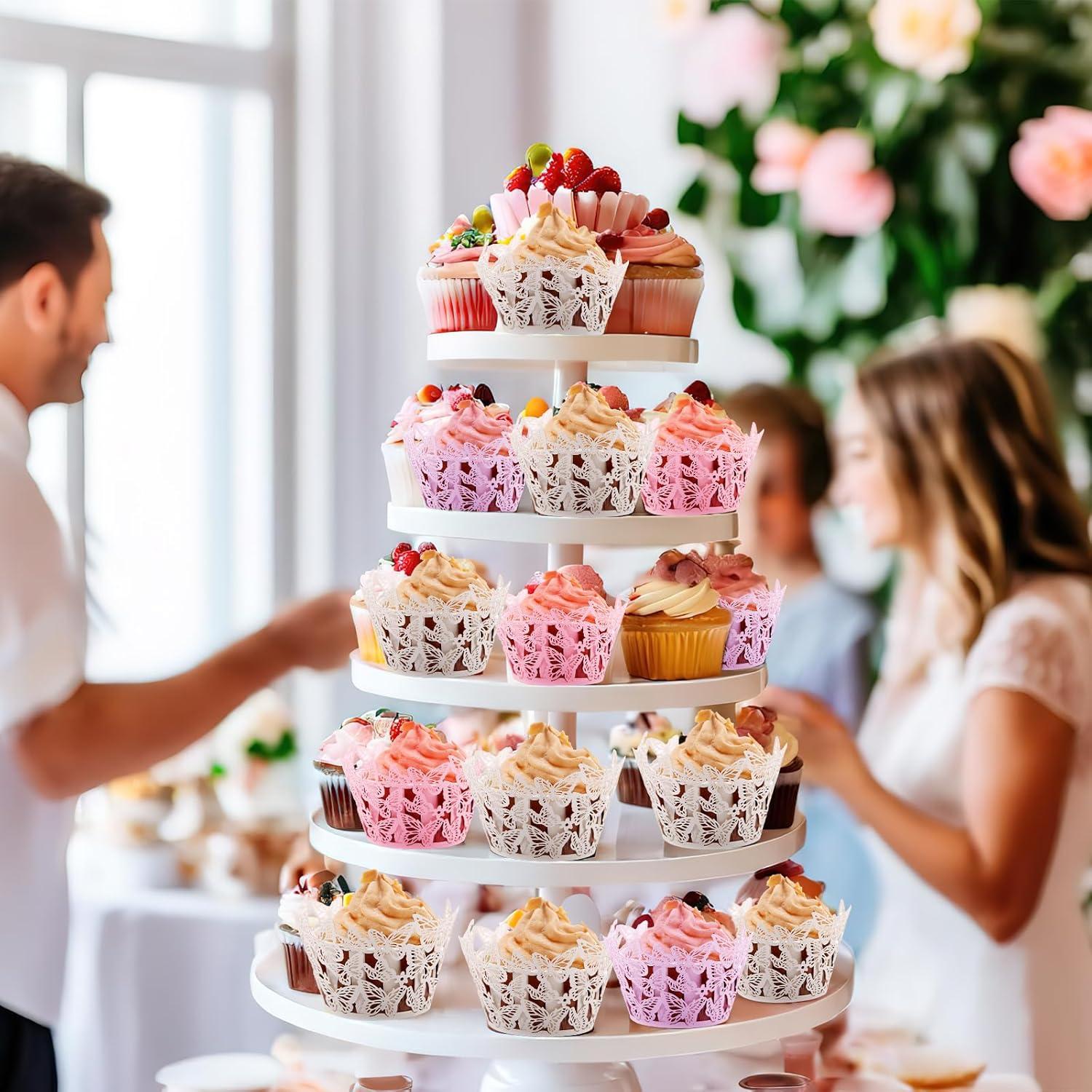 Forros Decorativos para Cupcakes Ylapagne - 24 Piezas Mariposa