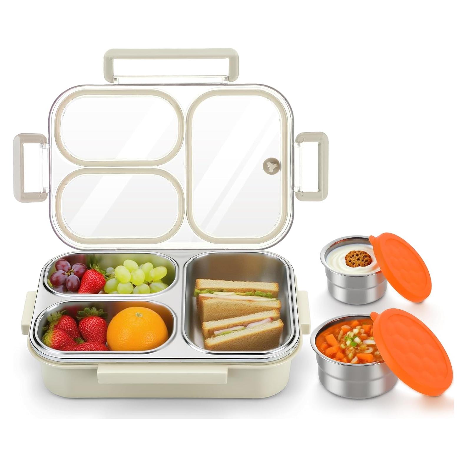 Caja de Almuerzo Bento Alphatool Acero Inoxidable 3 Compartimentos