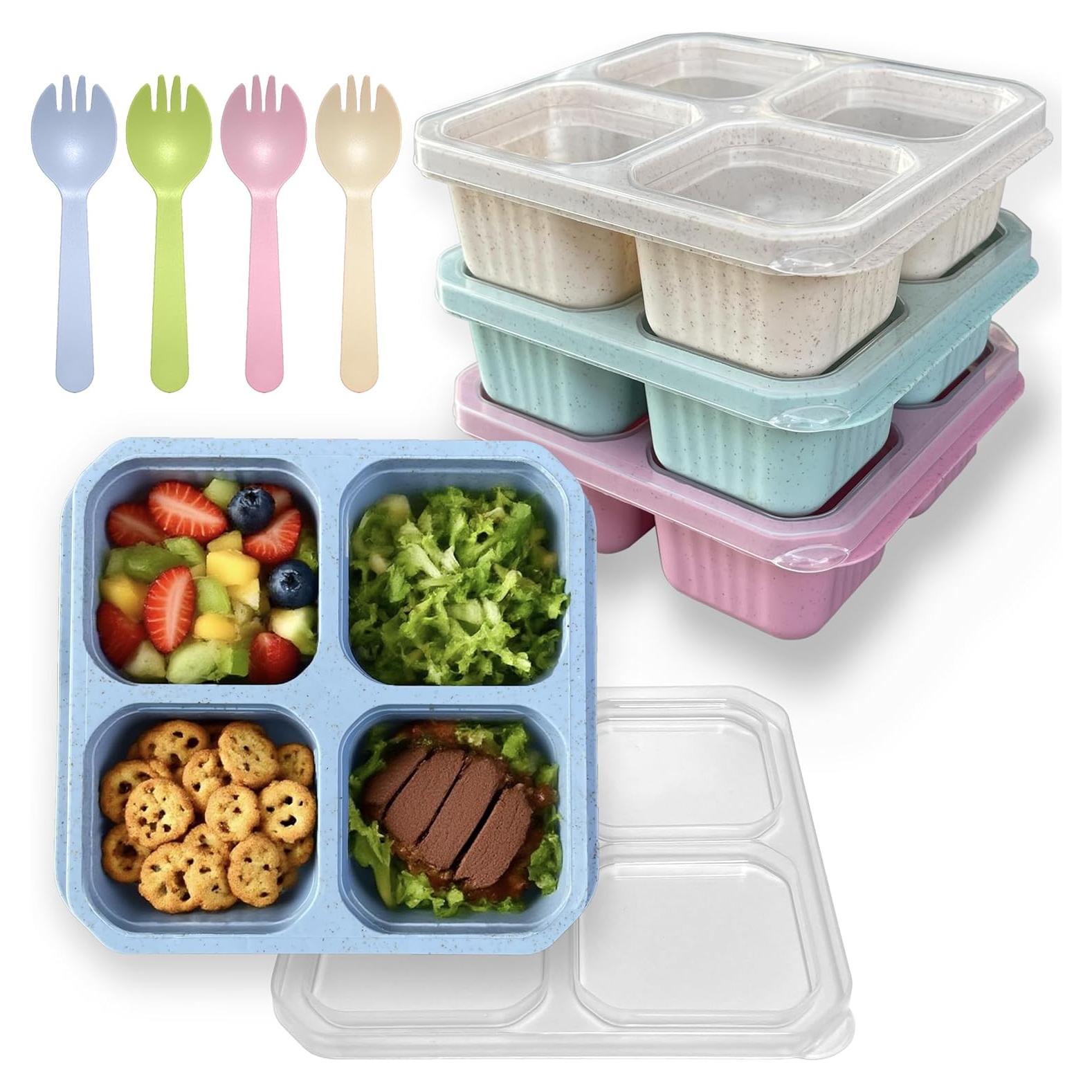 Juego de 4 Contenedores Reutilizables Greafotec 0.68kg