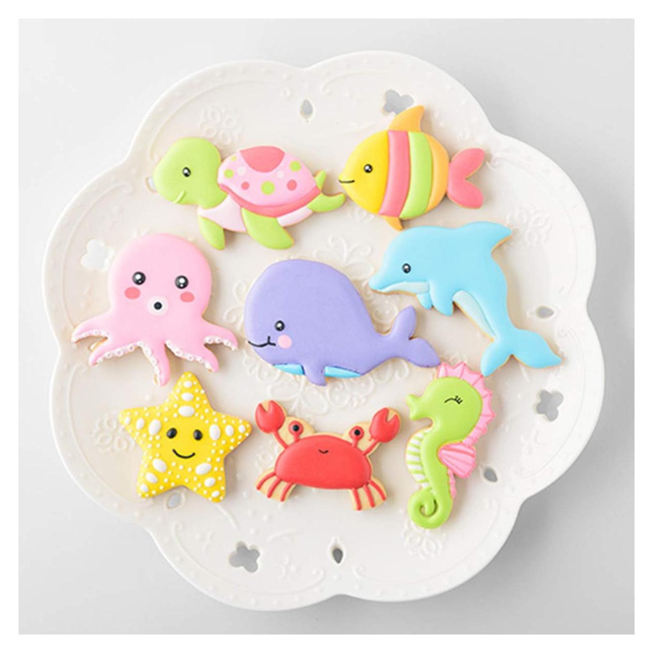 Cortadores de Galletas Chchmu 8 Piezas Formas Marinas
