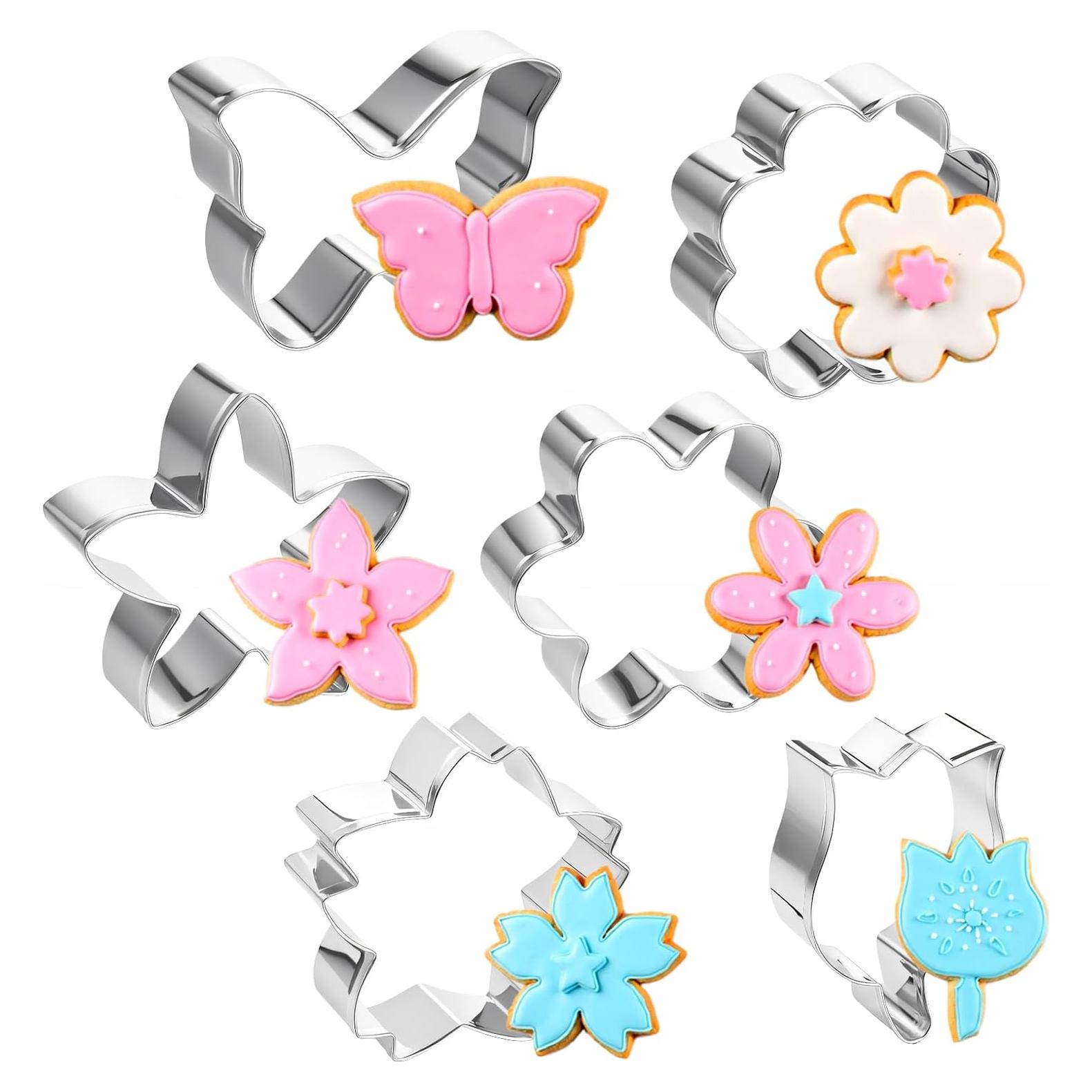 Juego de 6 Cortadores de Galletas Tweruna Acero Inoxidable