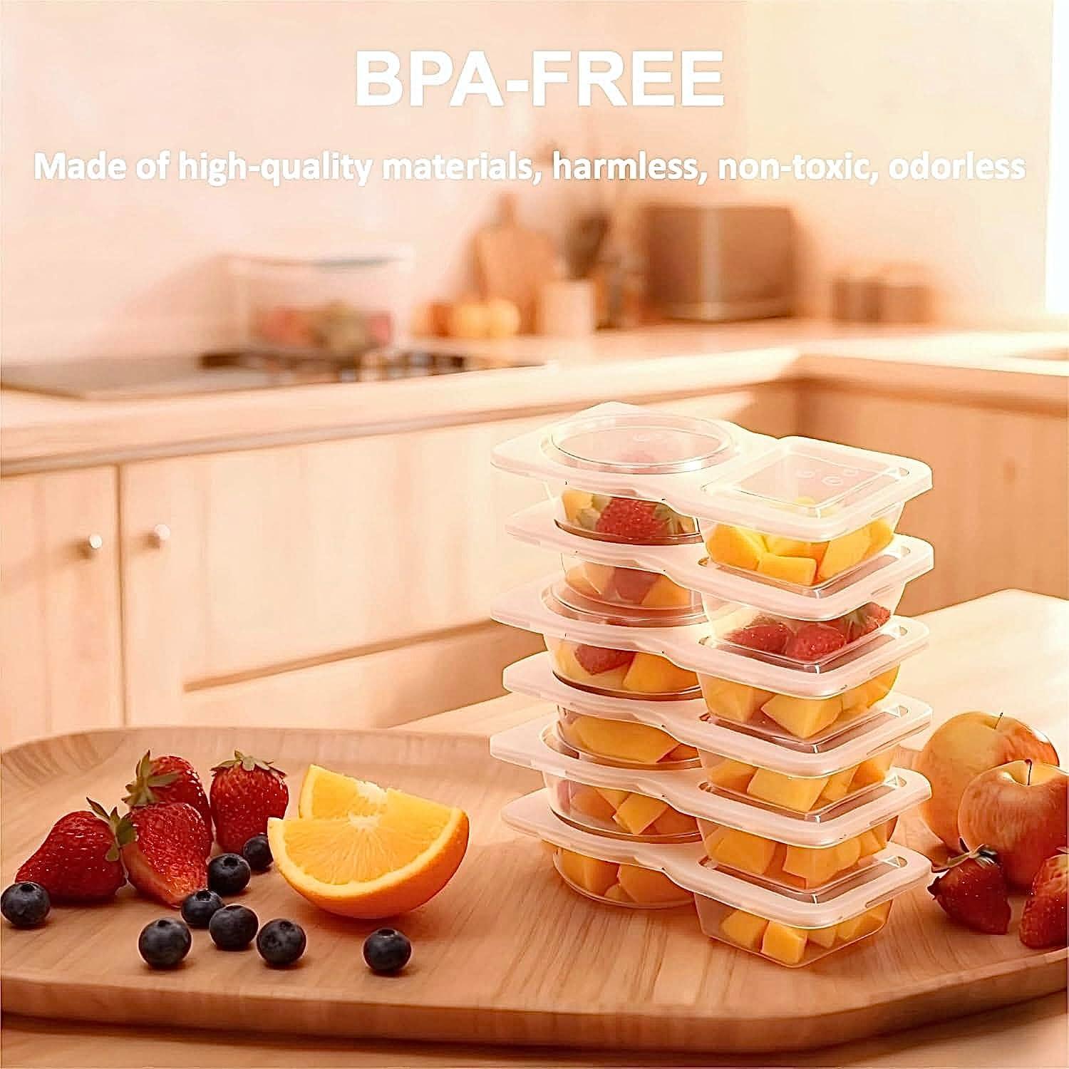 Contenedores de Snack Reutilizables MICNOI 20 Piezas Sin BPA