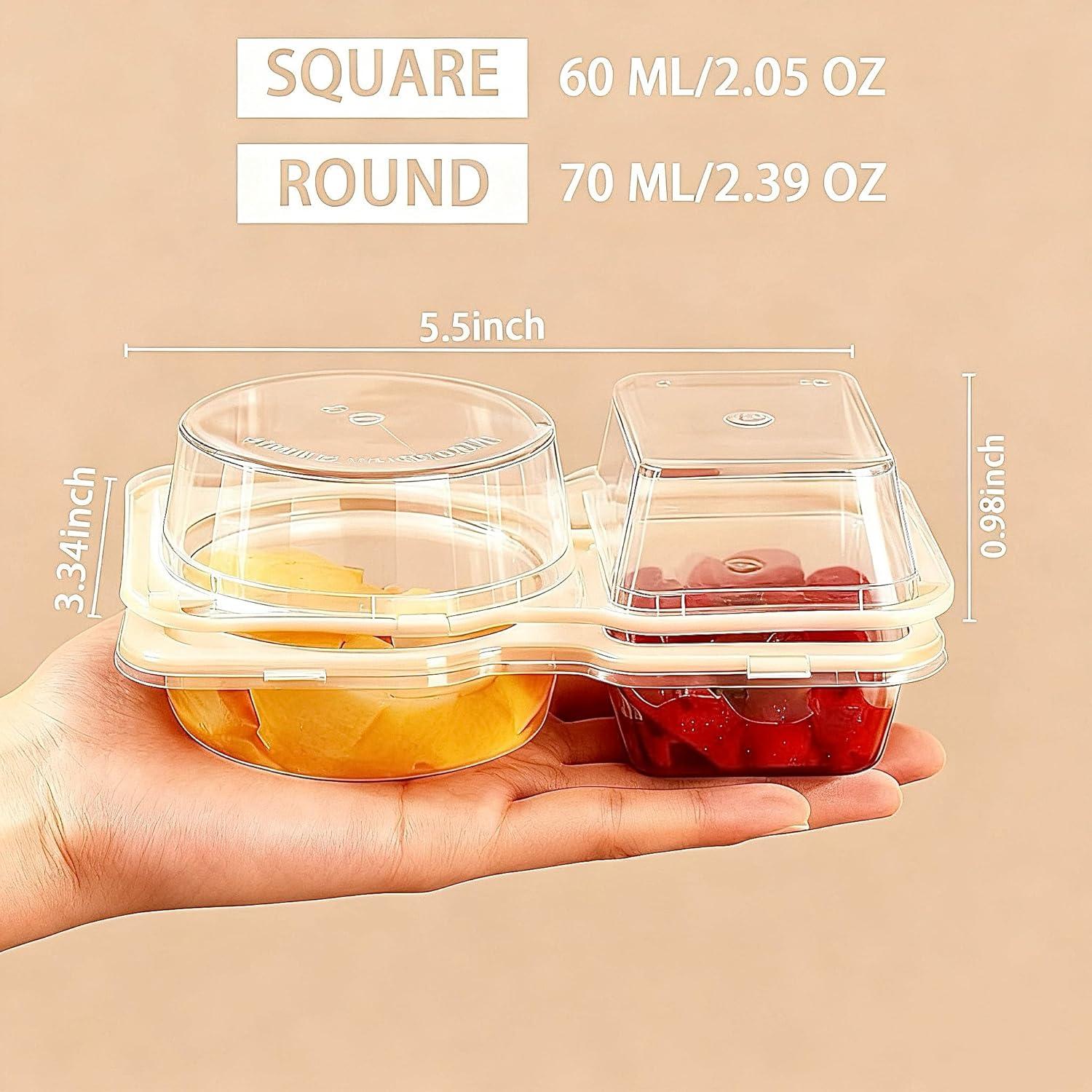 Contenedores de Snack Reutilizables MICNOI 20 Piezas Sin BPA