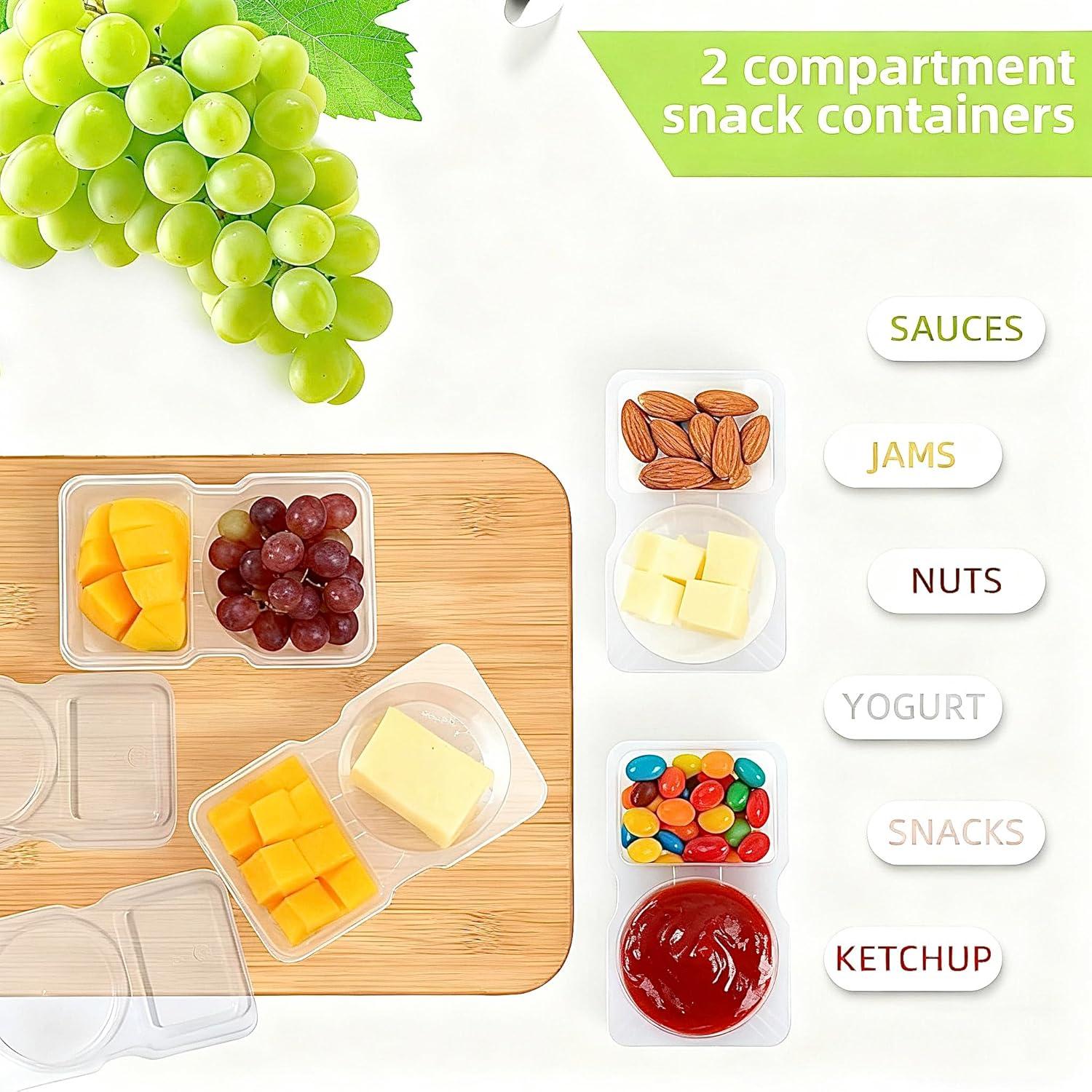 Contenedores de Snack Reutilizables MICNOI 20 Piezas Sin BPA