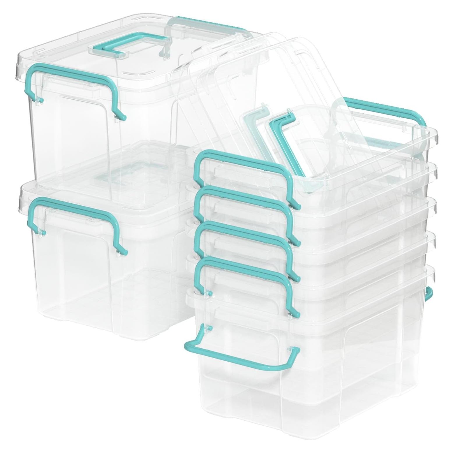 Paquete de 7 Cajas de Almacenamiento Covetree 4.73L Apilables