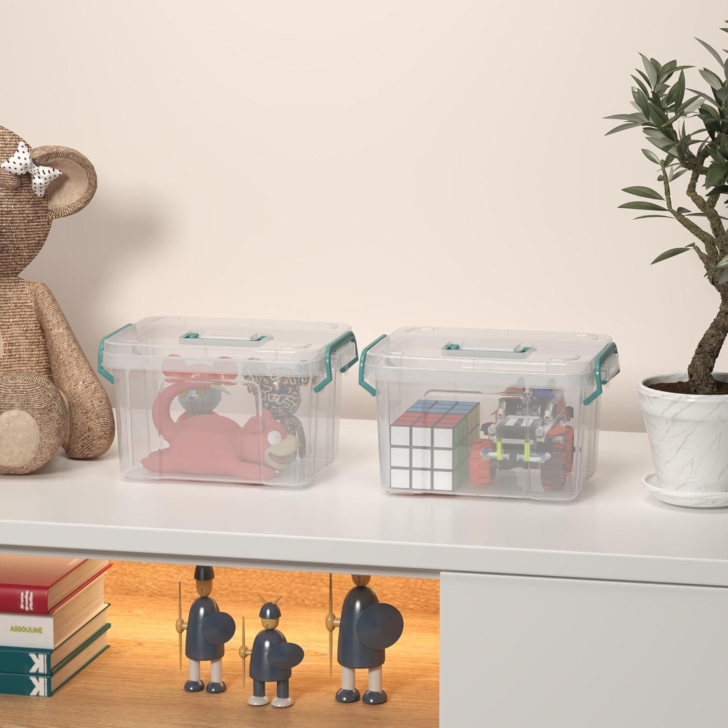 Paquete de 7 Cajas de Almacenamiento Covetree 4.73L Apilables