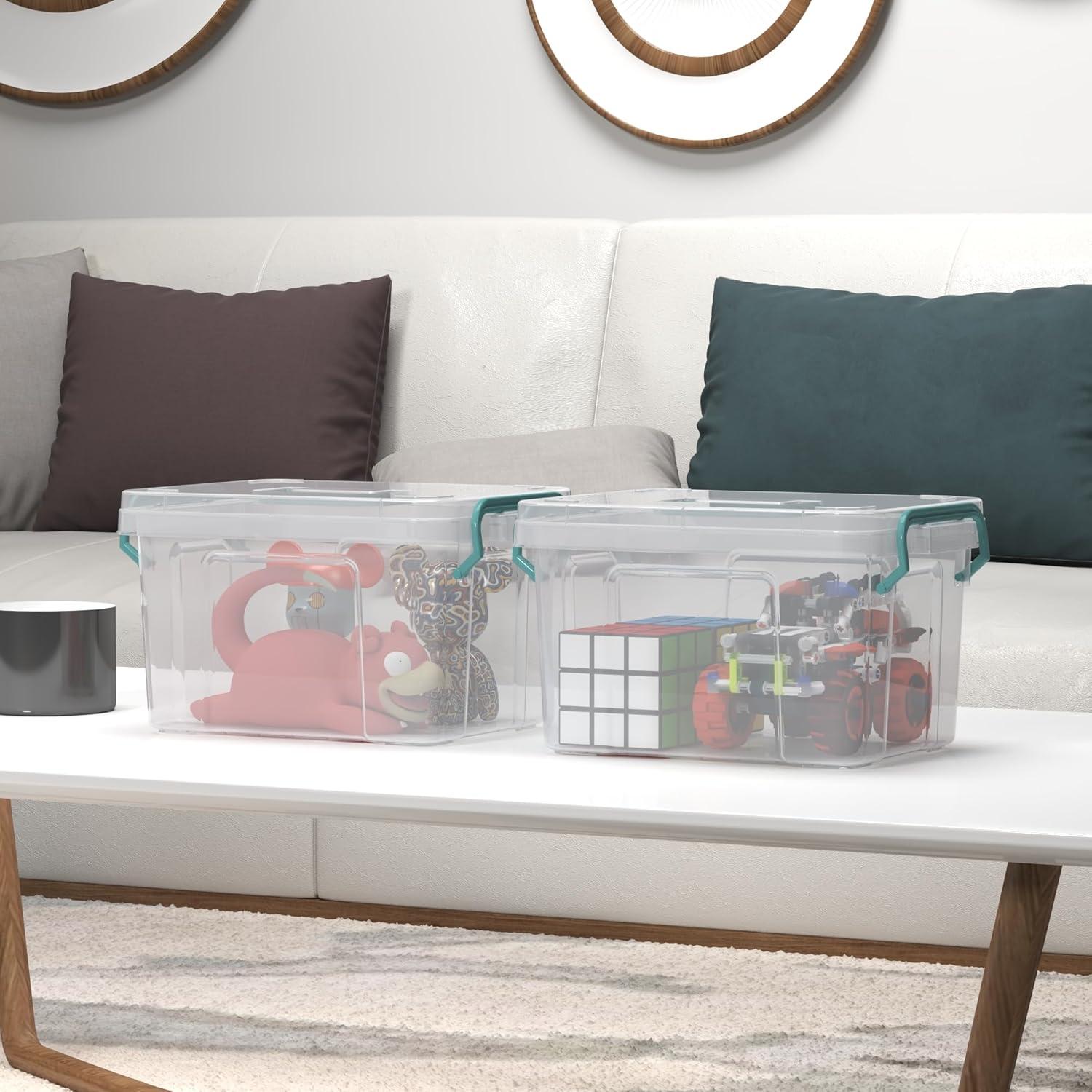 Paquete de 7 Cajas de Almacenamiento Covetree 4.73L Apilables