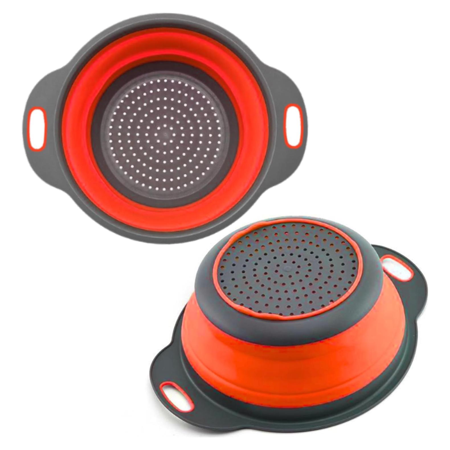 Colador Plegable de Silicona YARRD Rojo 19.8x8.1 cm
