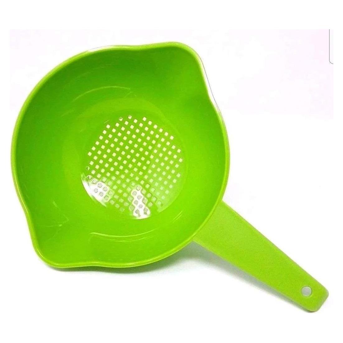 Colador Pequeño Tupperware Verde Lima 1 Cuartillo con Mango