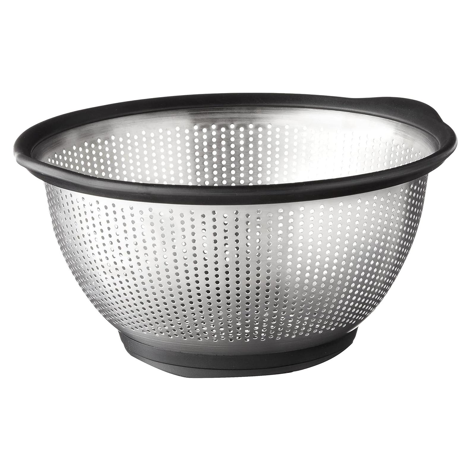 Colador de Acero Inoxidable KitchenAid 5 Cuartos Negro