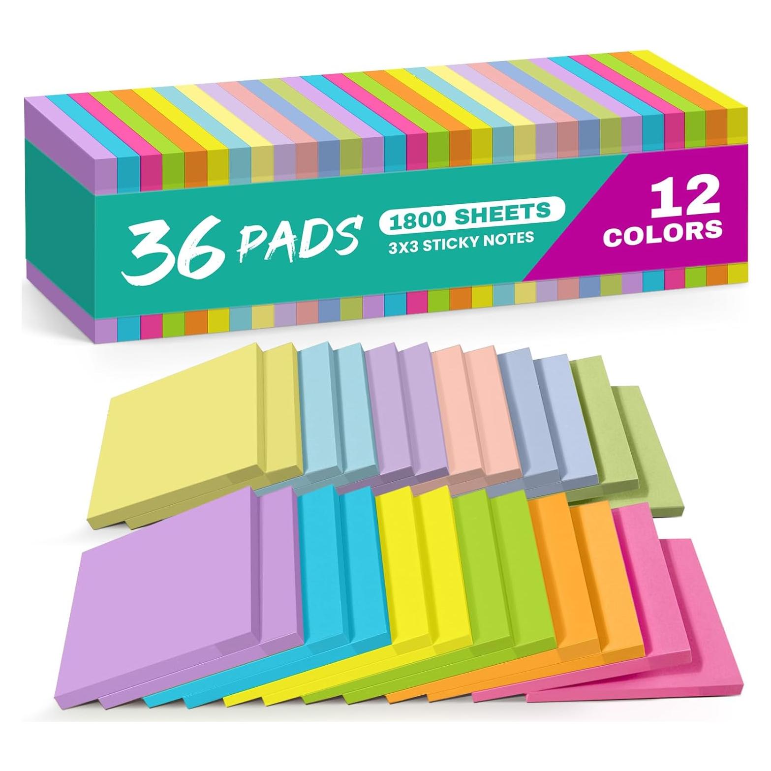 Notas Adhesivas Taja 36 Blocs 7.62x7.62 cm Multicolor