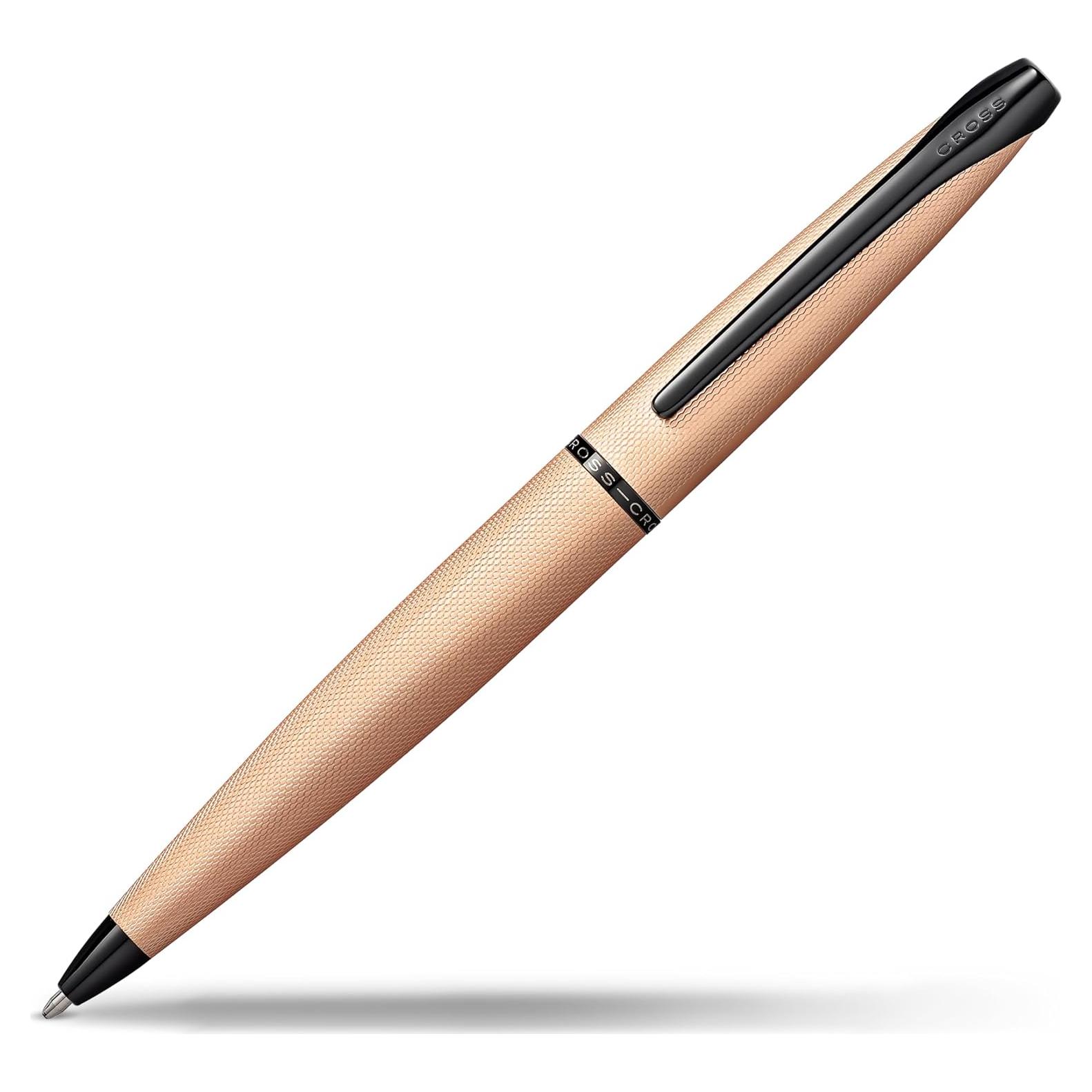 Bolígrafo Recargable Cross ATX Oro Rosa Arenado Punta Fina