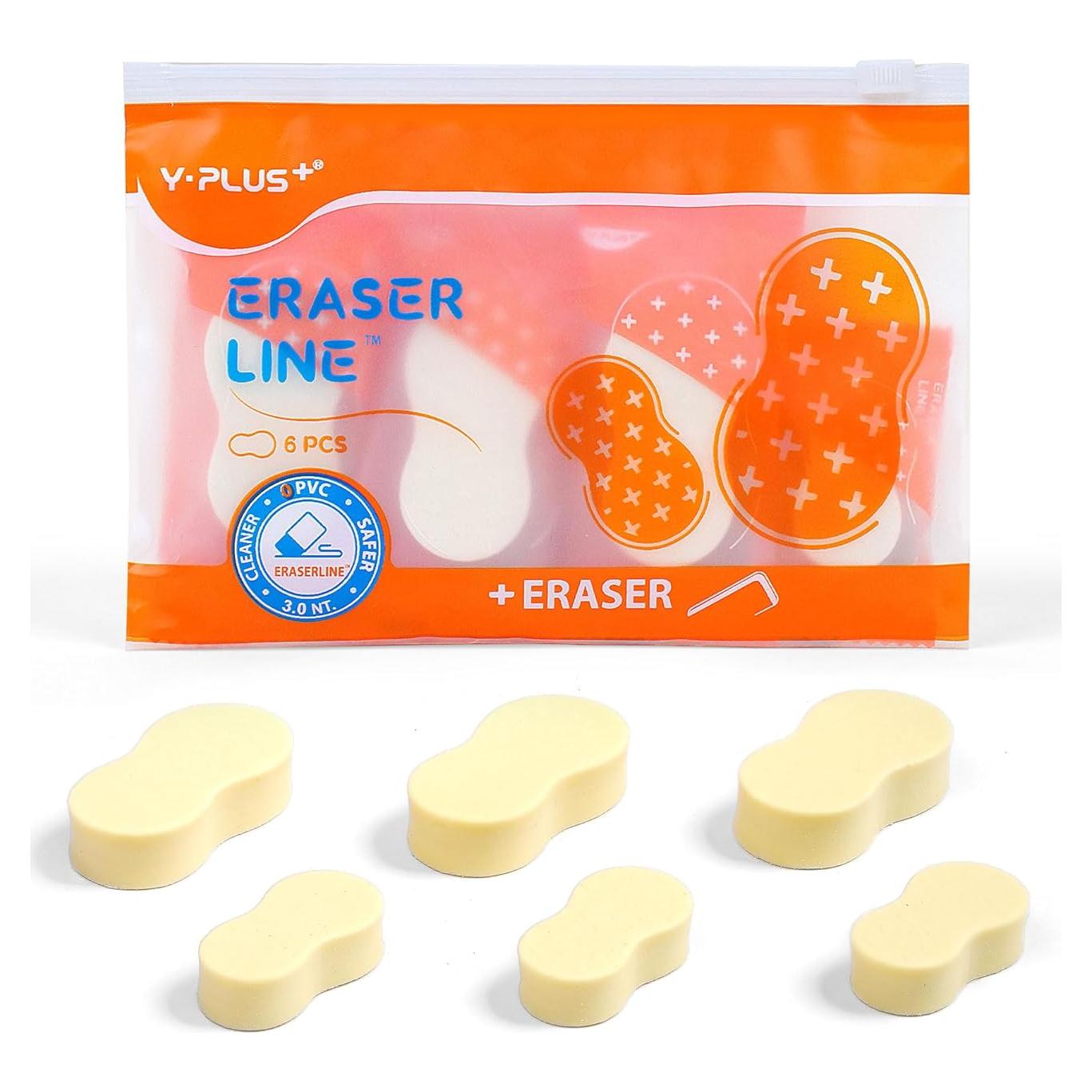 Borradores de Goma Yplus en Forma de Maní - 6 Pcs Sin Residuos