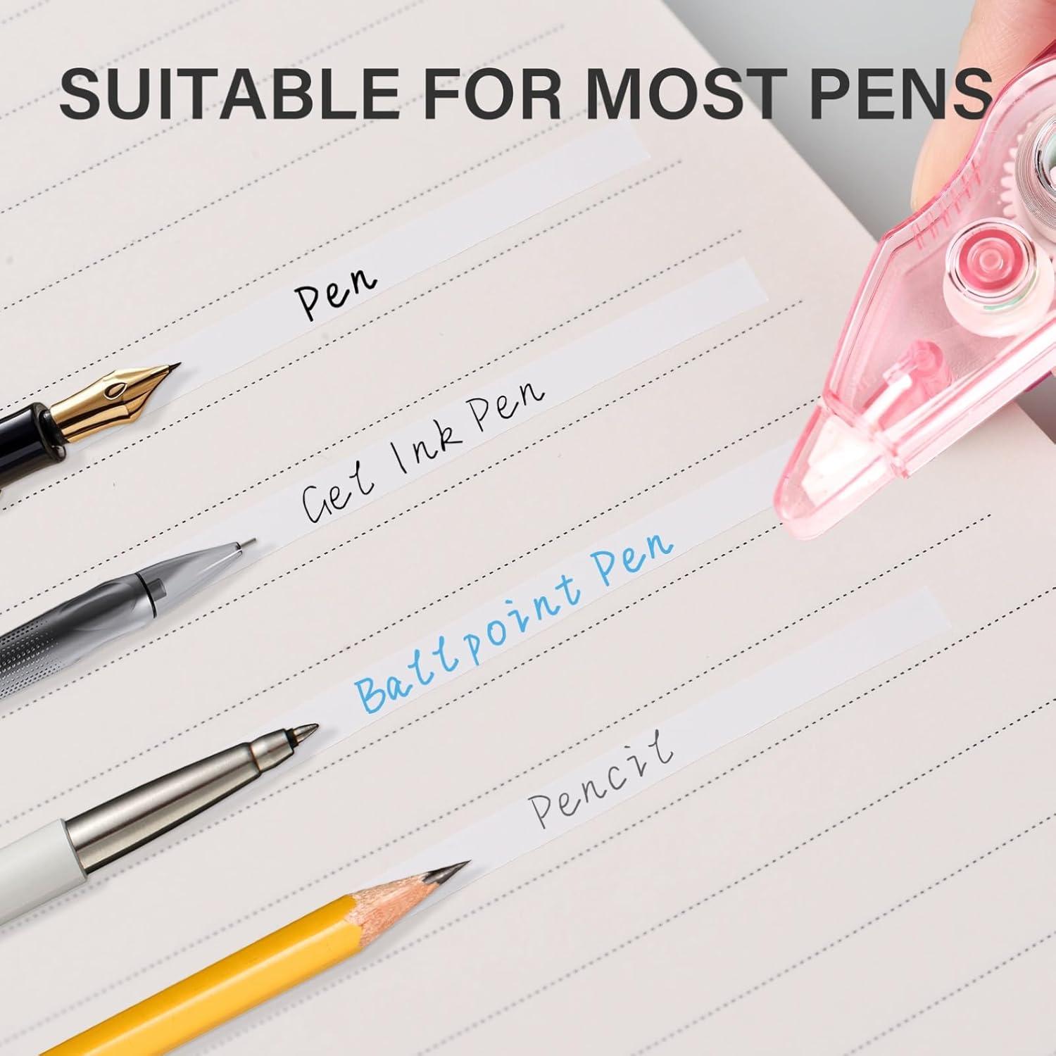 Cinta Correctora Mini WISOPTUS 16PCS 4m Blanca Seca Instantáneamente