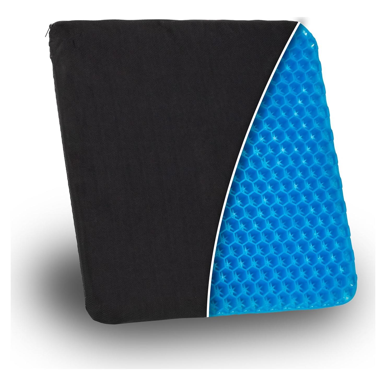 Cojín de Asiento Mind Reader Gel Ergonómico Negro 45x45 cm