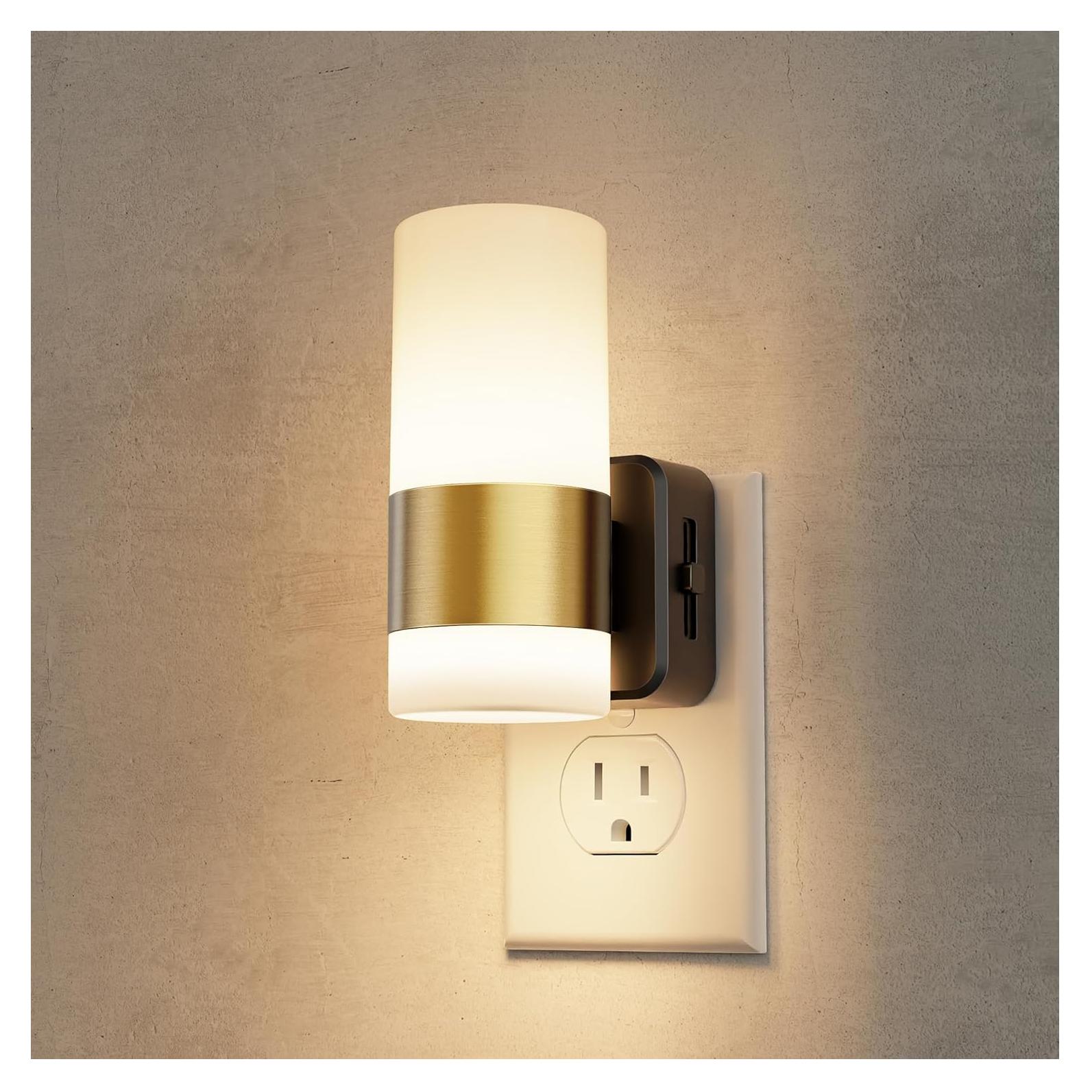 Luz Nocturna LED Regulable L LOHAS 2 Piezas 3000K 1W