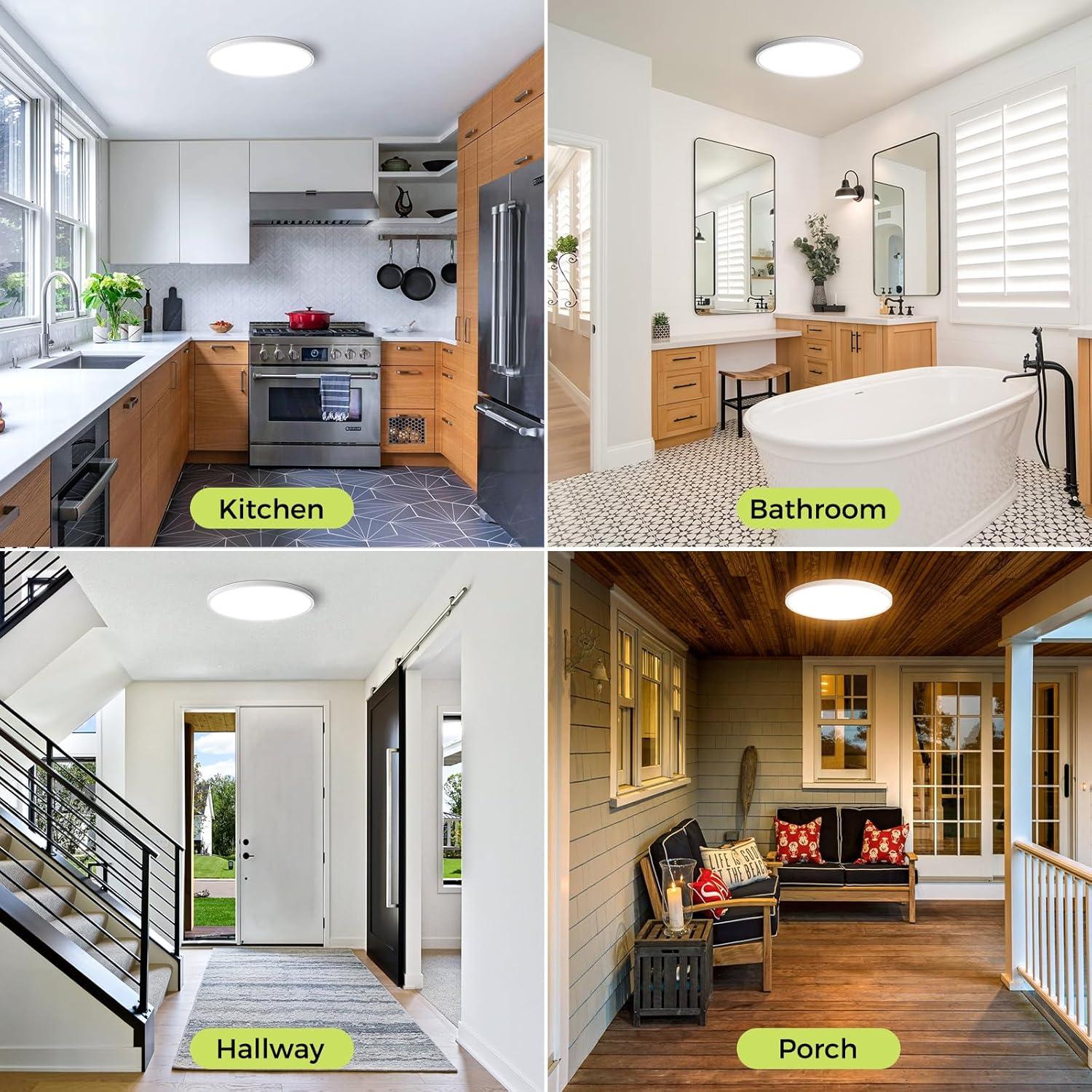 Luz de Techo LED Empotrada Hepside 30.48cm 24W Regulable