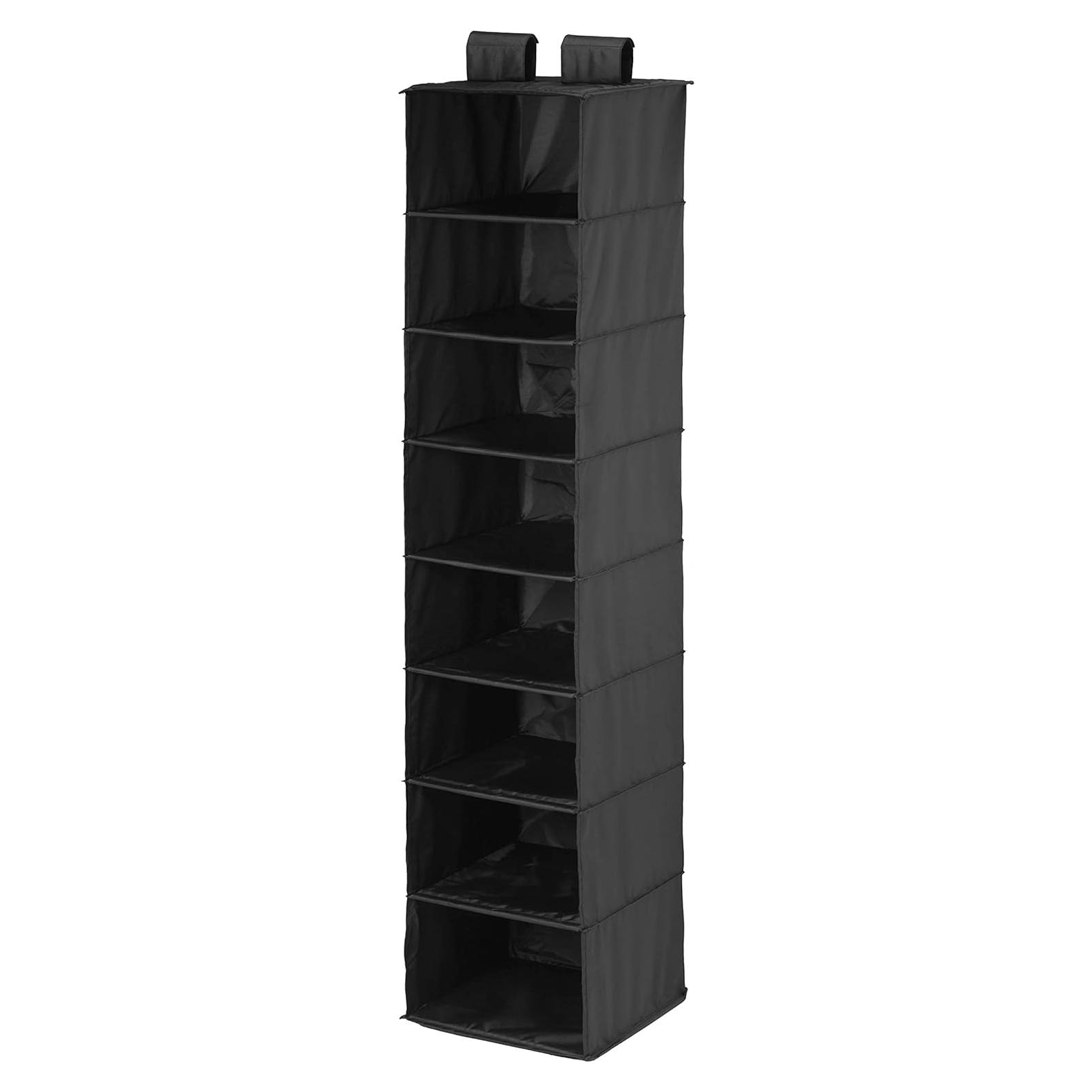 Organizador Colgante de Closet Honey-Can-Do 8 Estantes Negro
