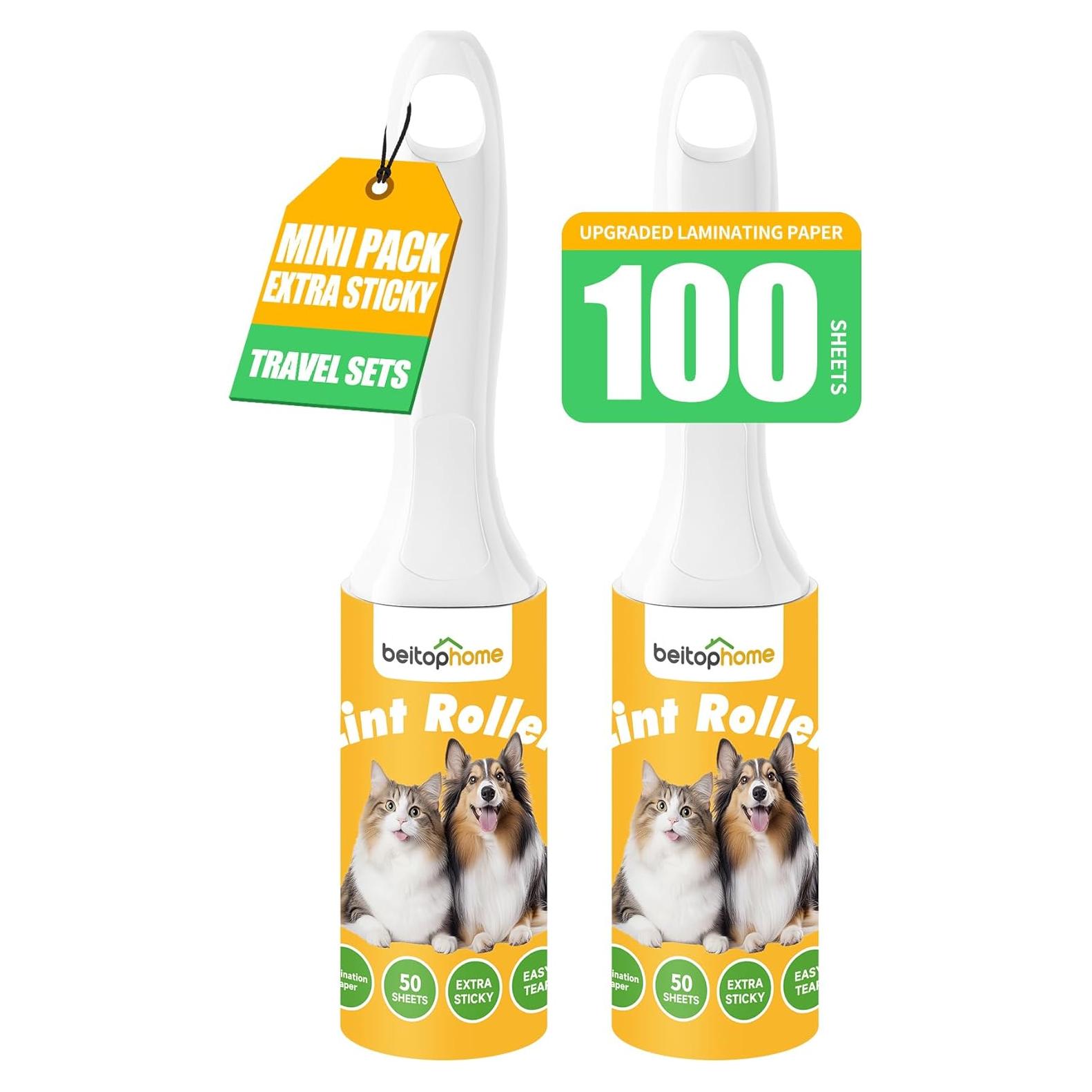 Mini Rodillo Quitapelusas Beitophome 100 Hojas Viaje