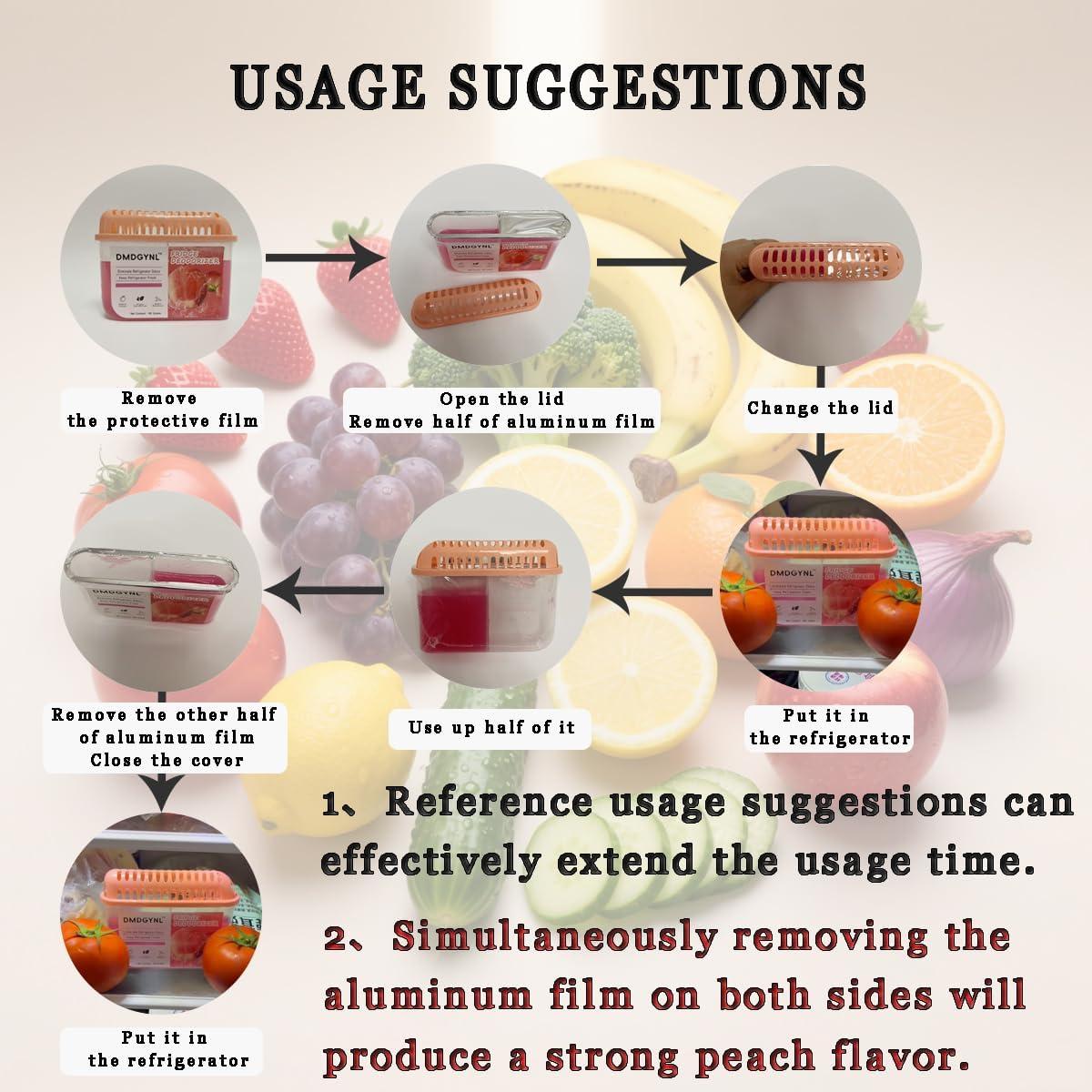 Desodorante de Refrigerador DMDGYNL Gel Durazno 2 Pcs