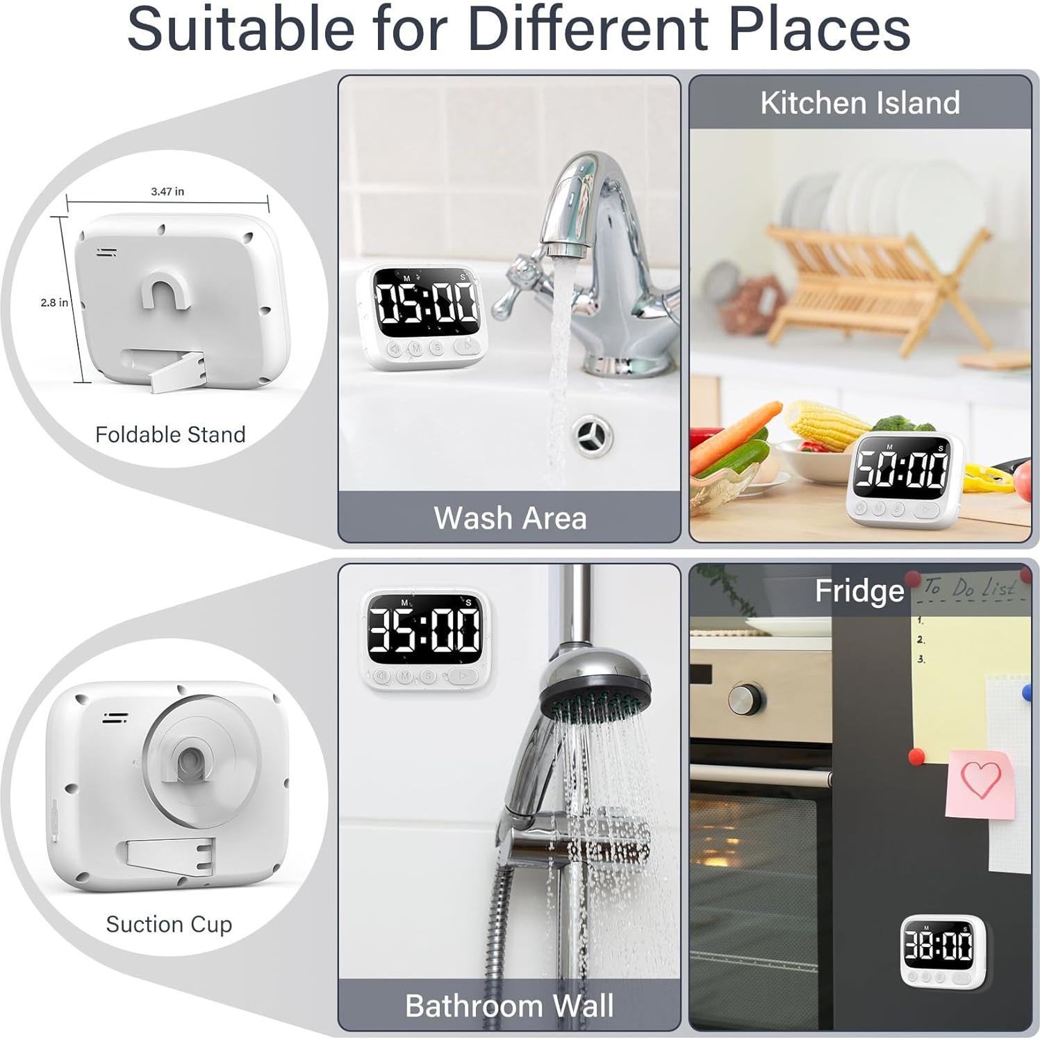 Temporizador de Ducha Impermeable HAUKINIX Digital 108g