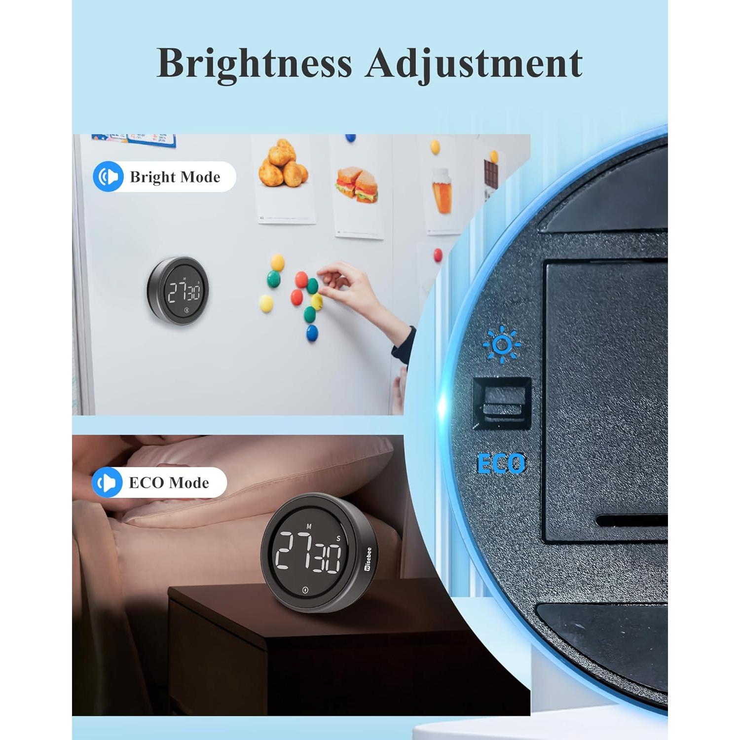 Temporizador Digital Wisebee para Cocina con Alarma Fuerte