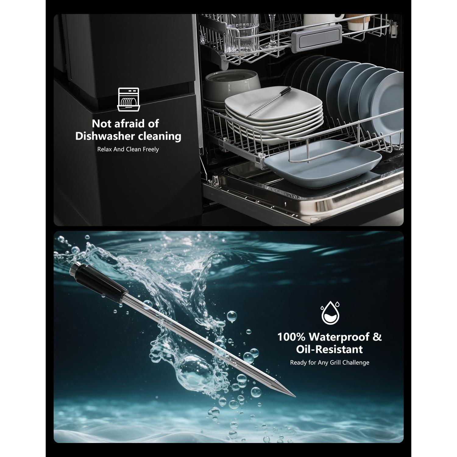 Termómetro de Carne Inalámbrico AWLKIM JX369 Bluetooth 5.3