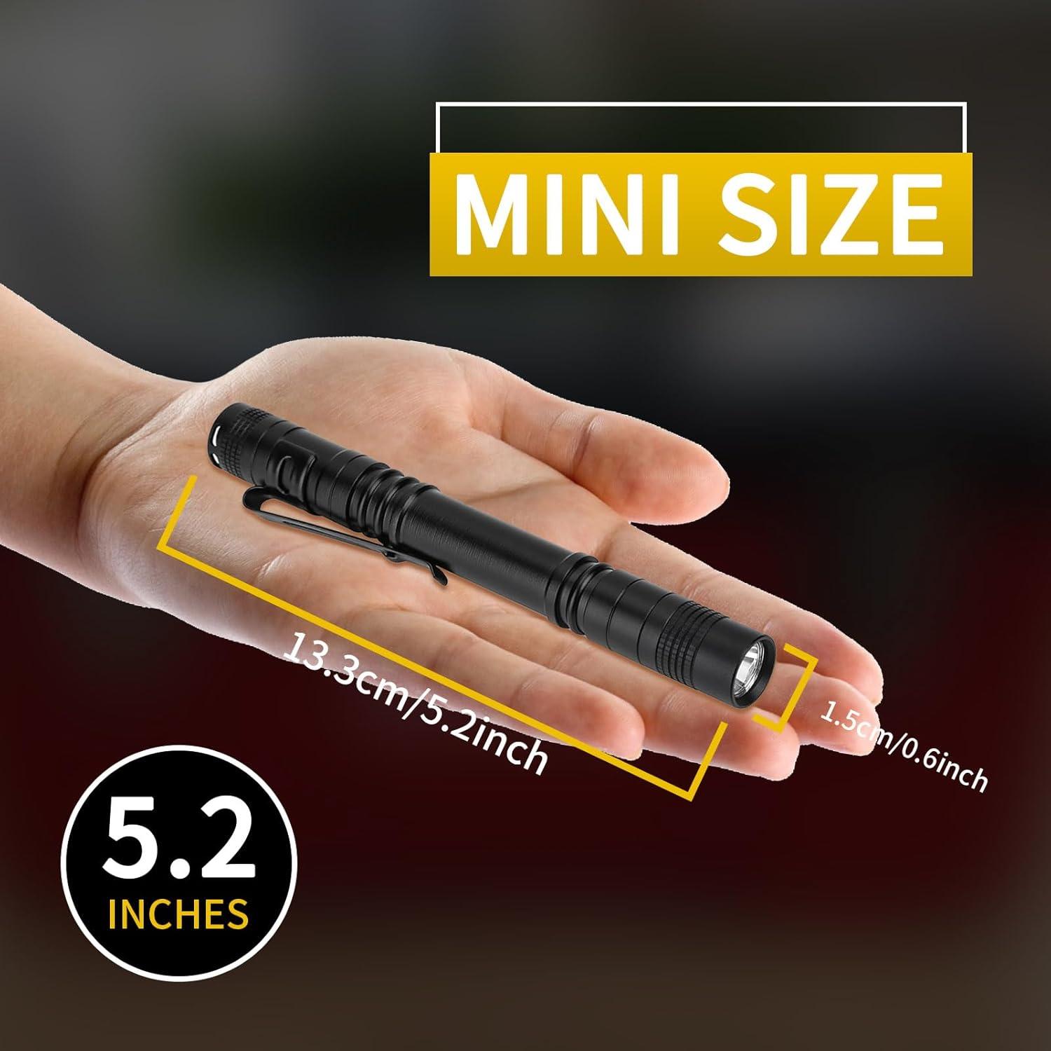 Linterna de Pluma Tbest 478 Lúmenes Mini LED 2pcs