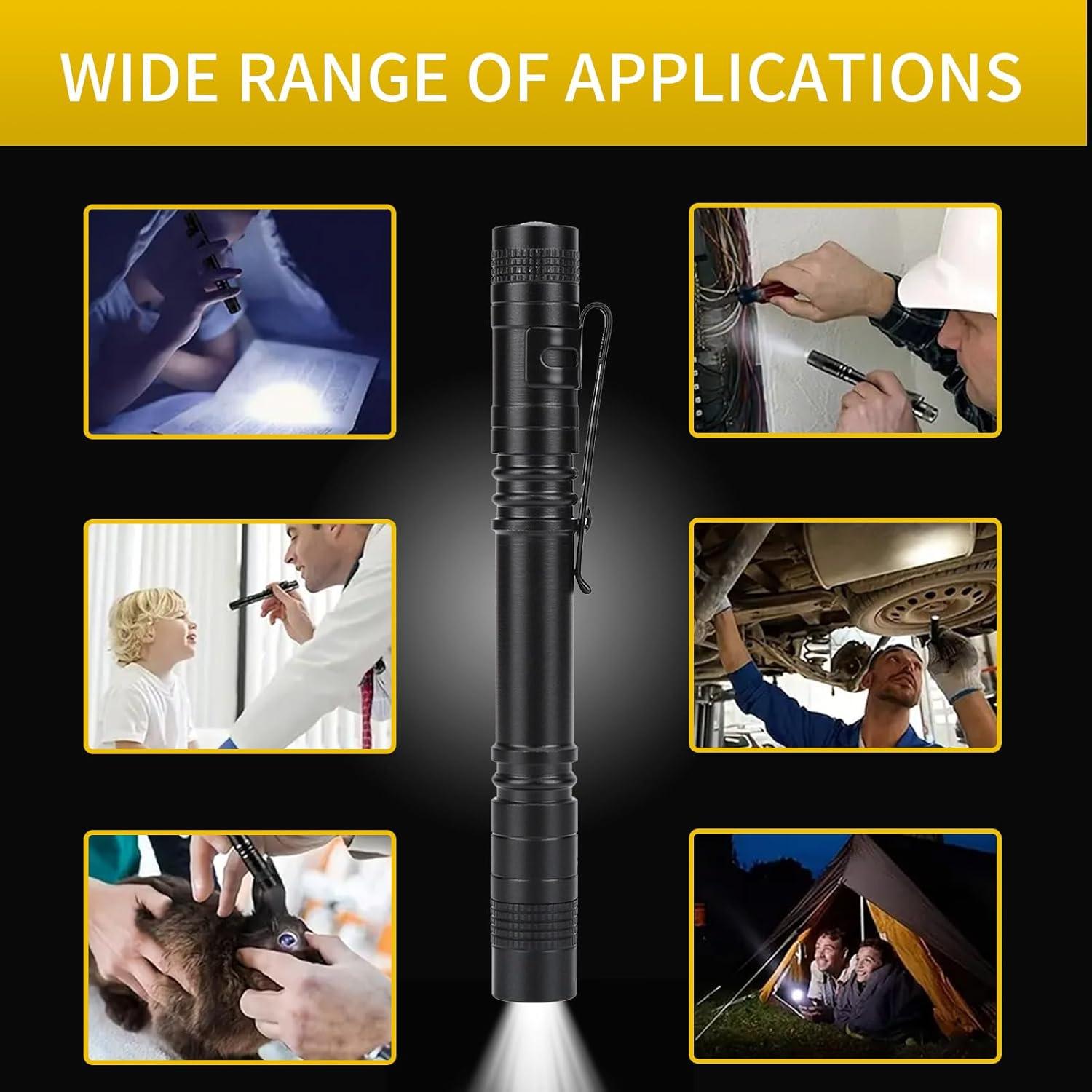 Linterna de Pluma Tbest 478 Lúmenes Mini LED 2pcs