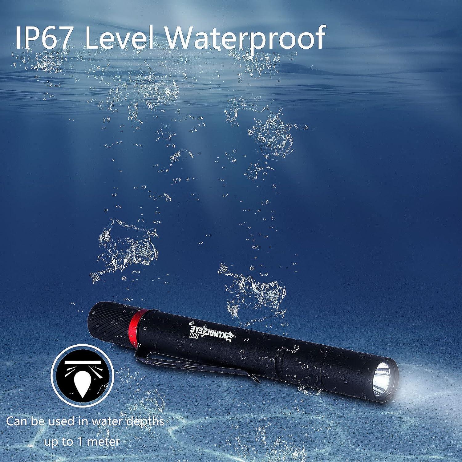 Paquete de 5 Linternas de Bolígrafos LED CASTNOO IP67