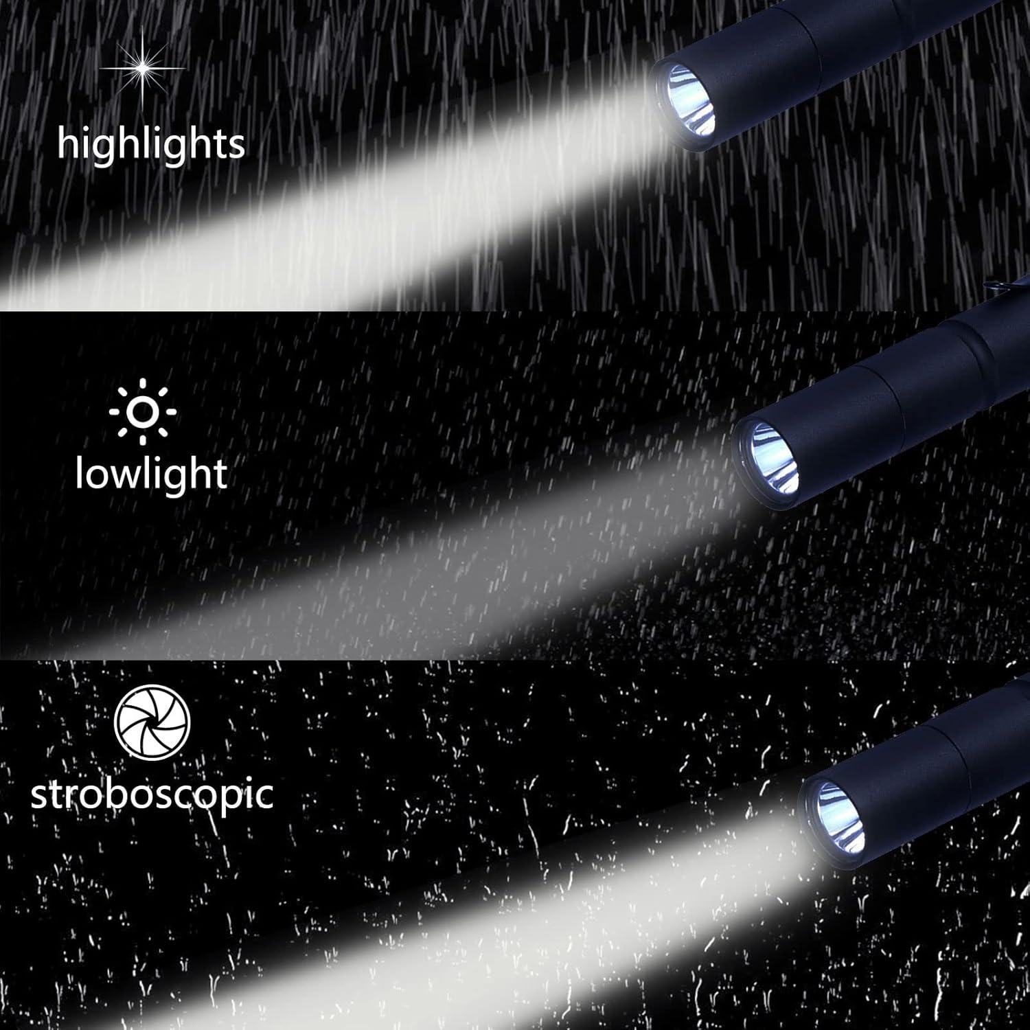 Paquete de 5 Linternas de Bolígrafos LED CASTNOO IP67