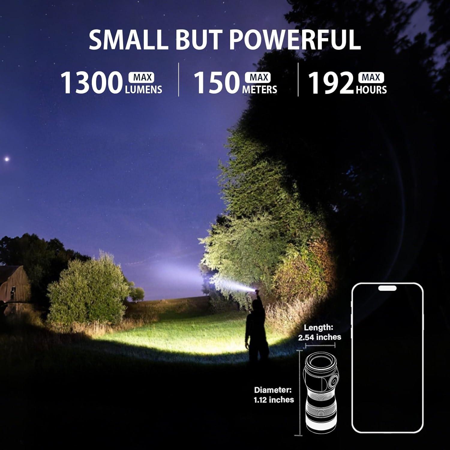 Linterna Mini Sofirn SC13A 1300 Lúmenes IP68 Recargable