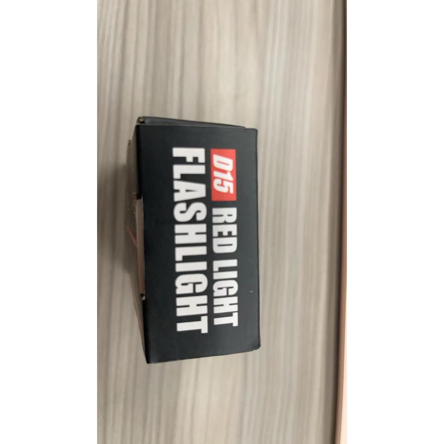 Linterna Roja Recargable USB DARKDAWN D15, Mini LED 10.7cm