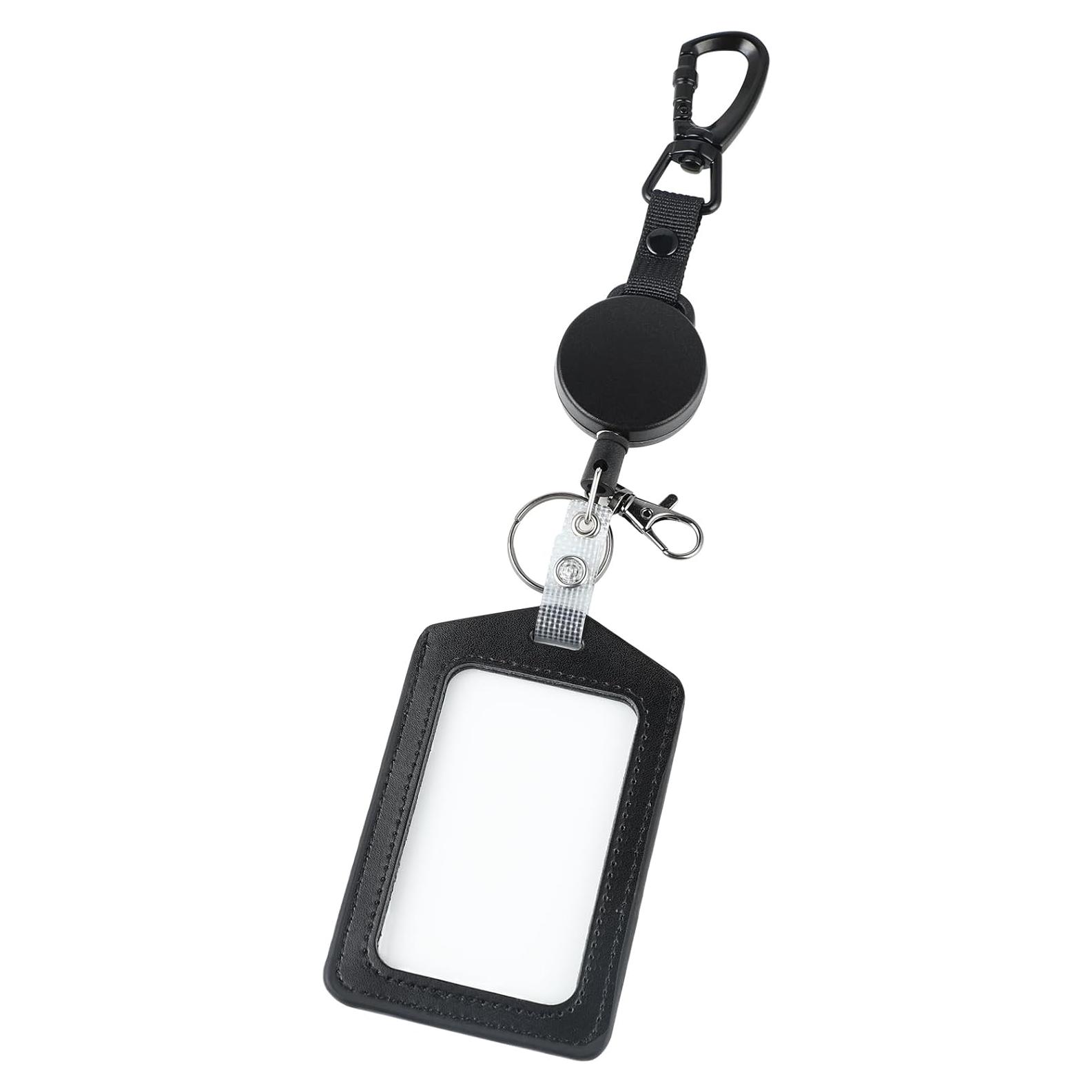 Soporte de identificación retráctil Coinarin con llavero y clip