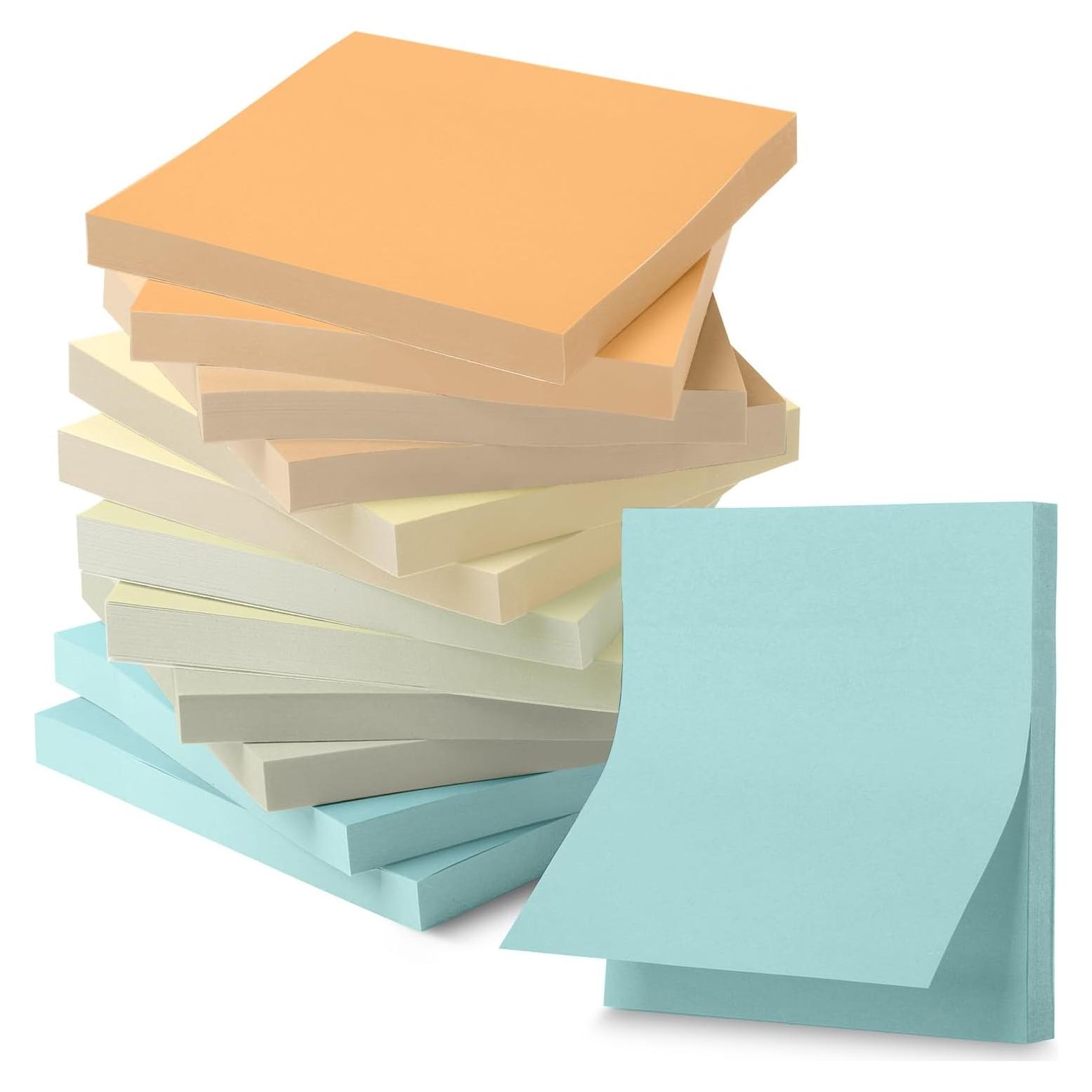 Notas Adhesivas Mr. Pen 3x3" Coloridas 12 Bloc 600 Hojas