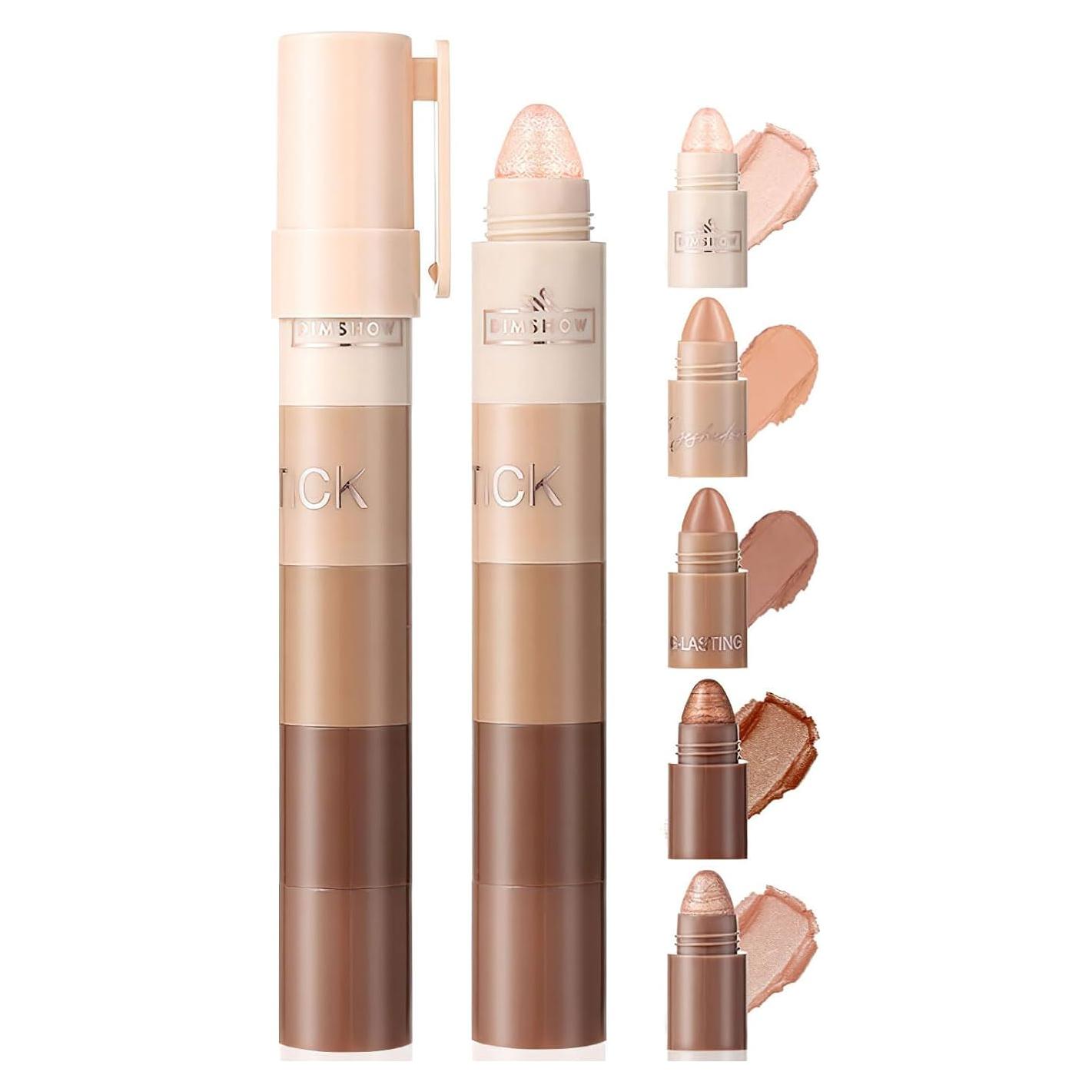 Kit de Lápiz de Sombra de Ojos 5 en 1 Ylapagne Marrón