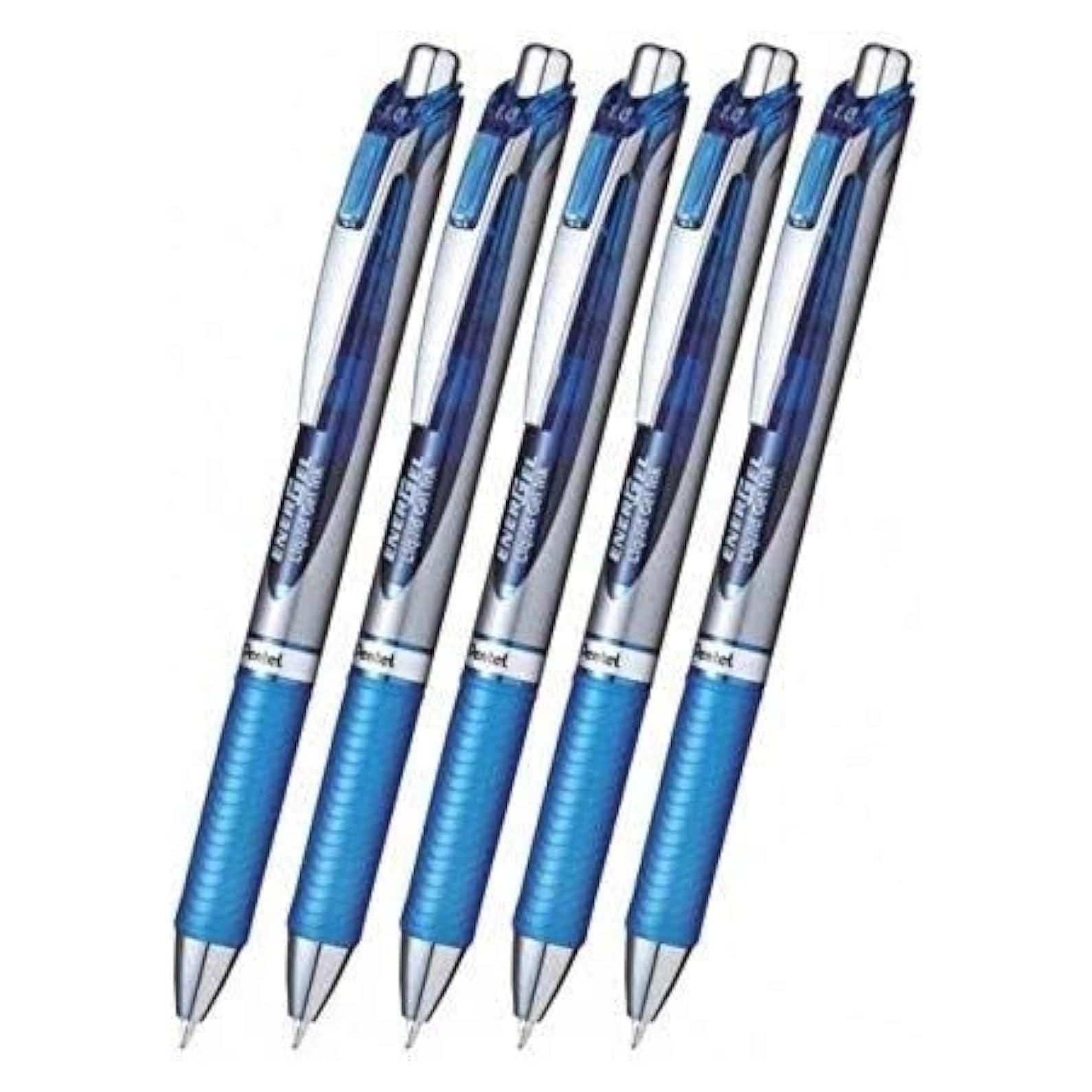 Bolígrafo de Gel Retráctil Pentel EnerGel Deluxe RTX 1mm Azul - Paquete de 5