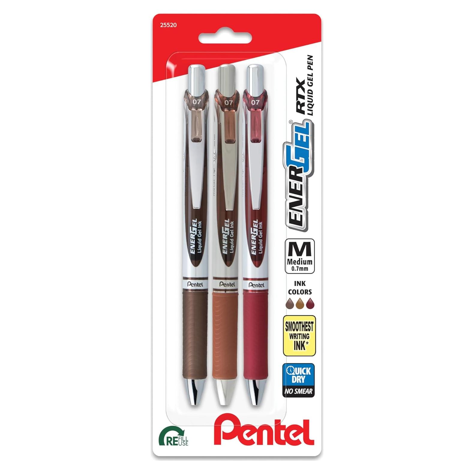 Bolígrafo de Gel Retráctil Pentel EnerGel RTX 0.7mm Multicolor