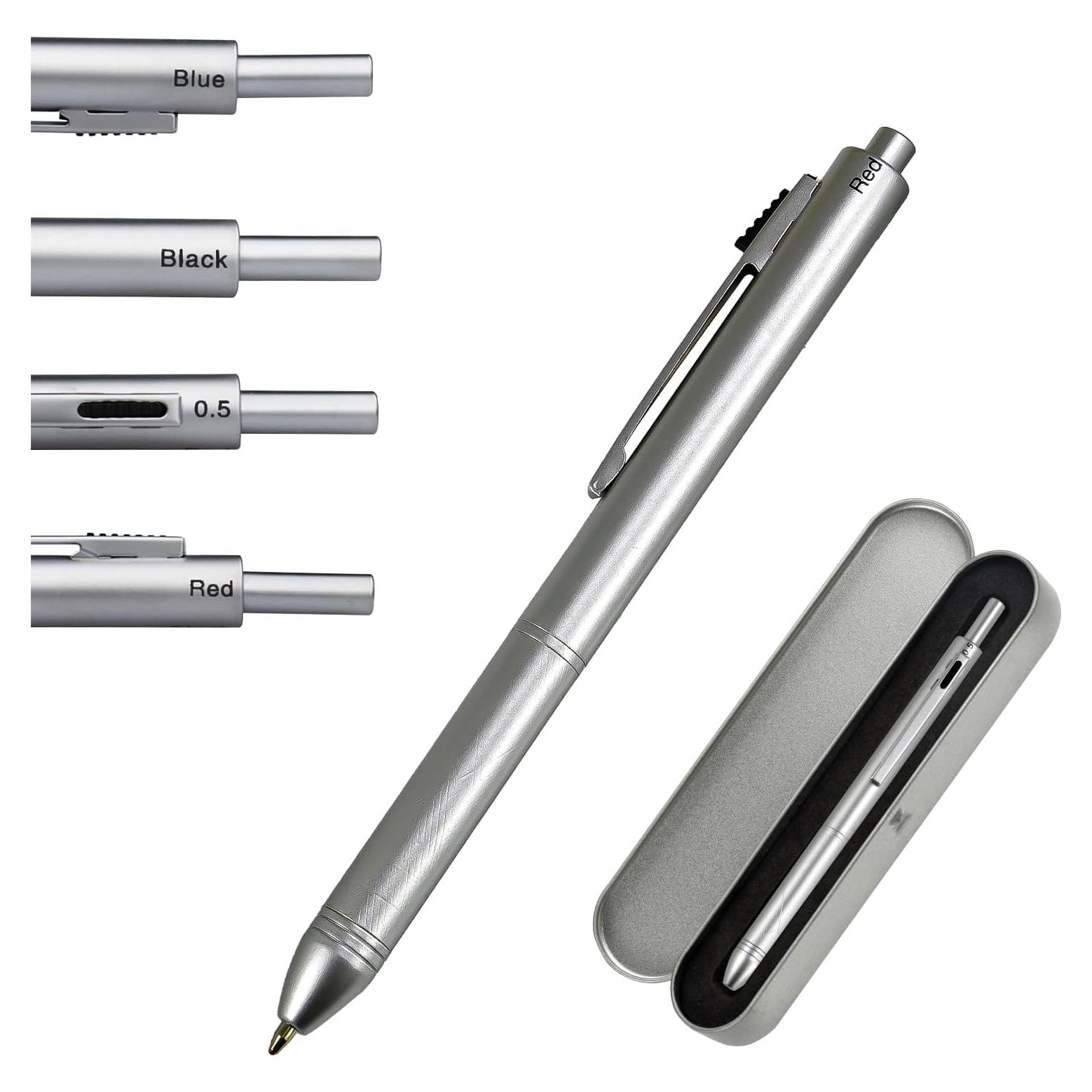 Bolígrafo Multicolor 4 en 1 YUNCHUN con Lápiz Mecánico 0.5mm