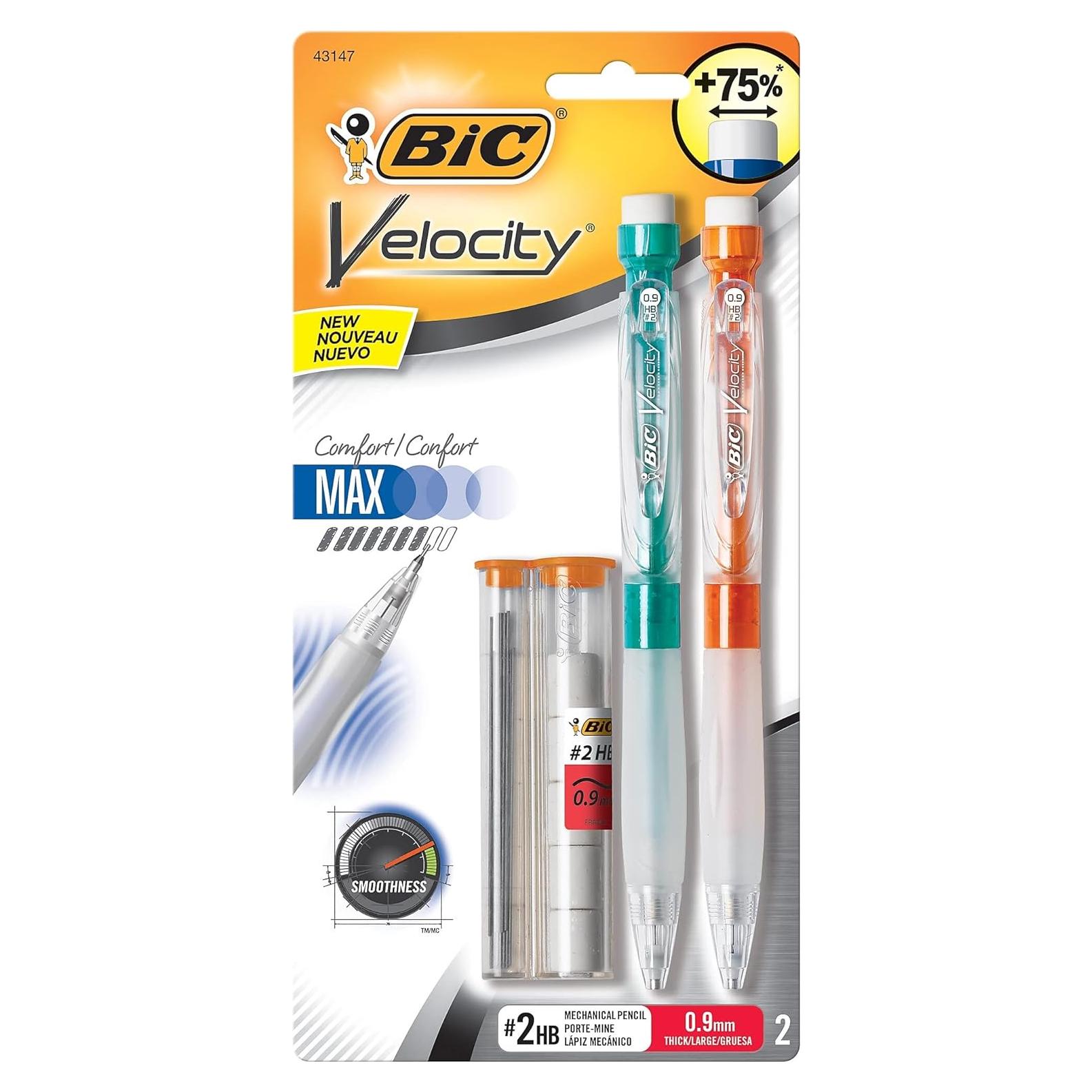 Lápices Mecánicos BIC Velocity Max 0.7mm, Paquete de 2