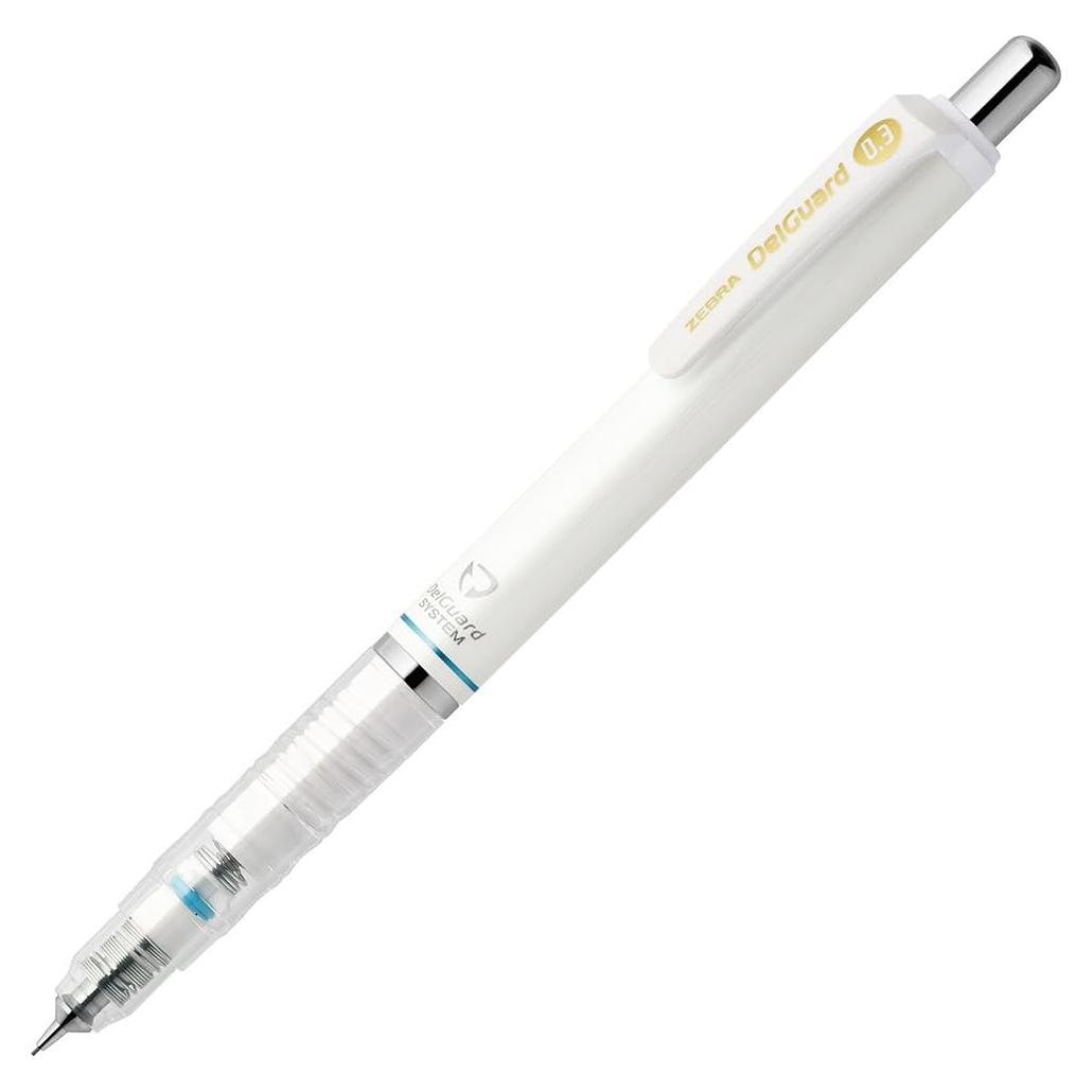 Lápiz Mecánico Zebra Del Guard 0.3mm Cuerpo Blanco
