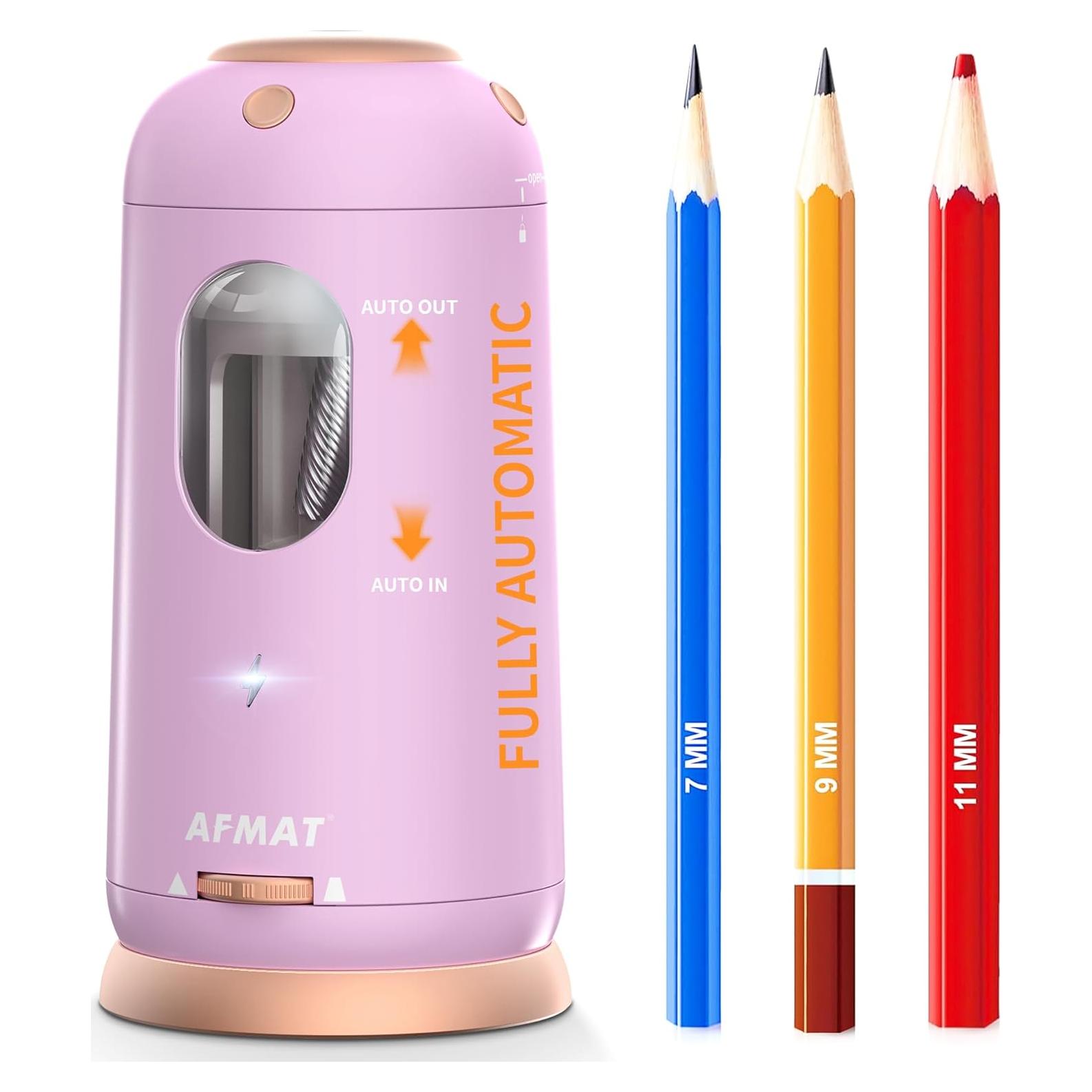 Sacapuntas Eléctrico Automático AFMAT PSC8 Recargable 7-11.5mm