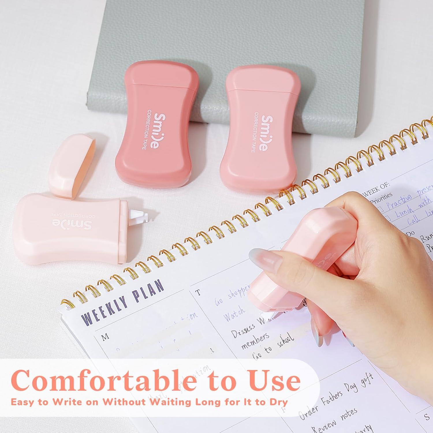 Cinta Correctora Temiary 10 Pcs Blanca, Aplicadores Suaves