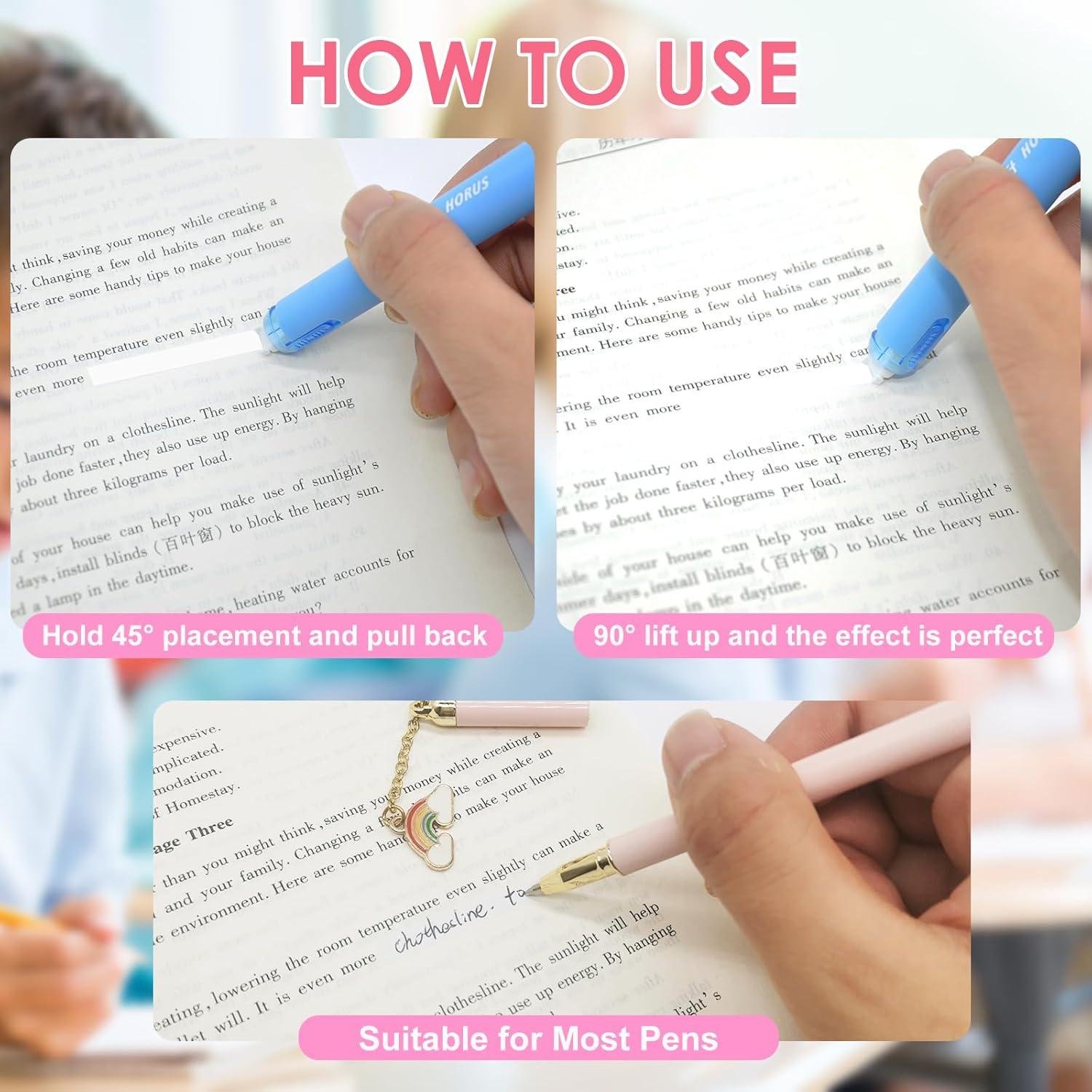 Paquete de 10 bolígrafos de cinta correctora DAMPEN 0.5 x 600 mm