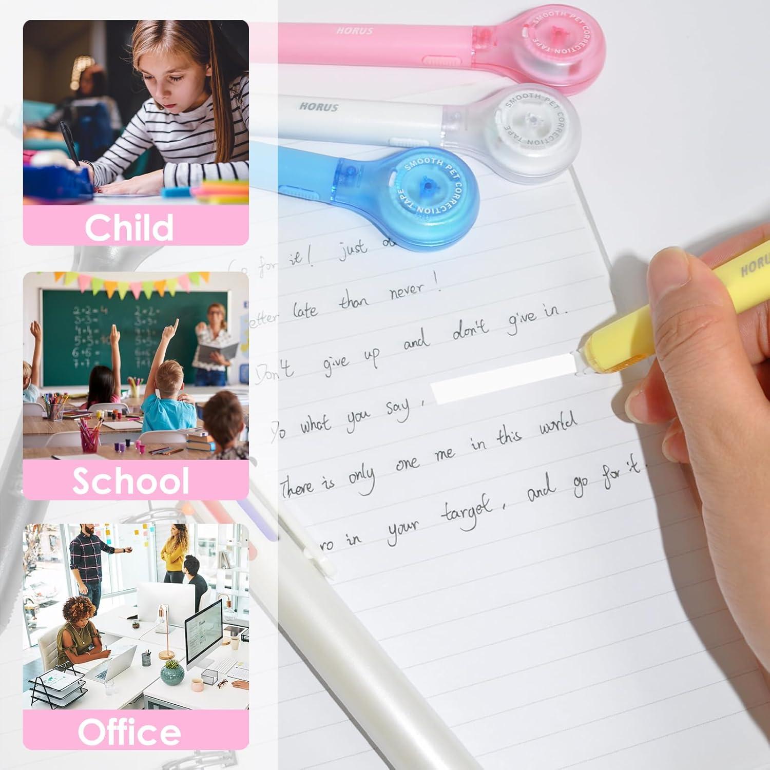 Paquete de 10 bolígrafos de cinta correctora DAMPEN 0.5 x 600 mm