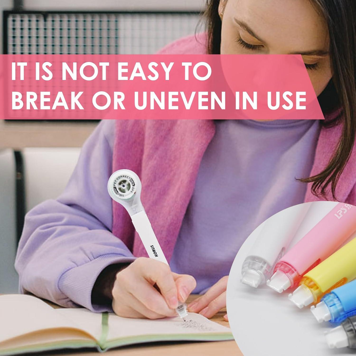 Paquete de 10 bolígrafos de cinta correctora DAMPEN 0.5 x 600 mm