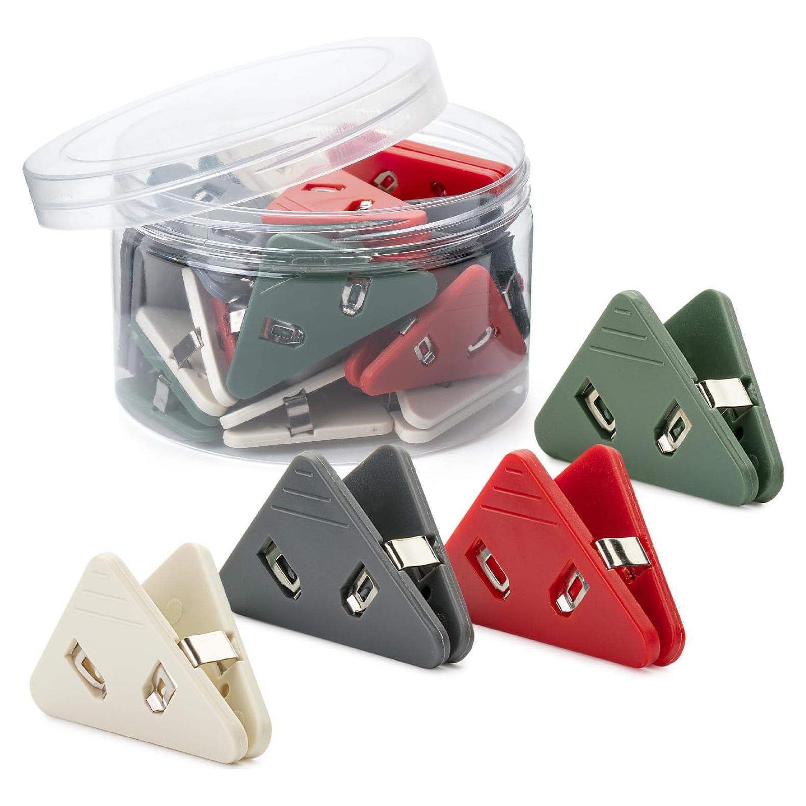 Clips de Papel de Esquina Mr. Pen - Paquete de 20, 4 Colores