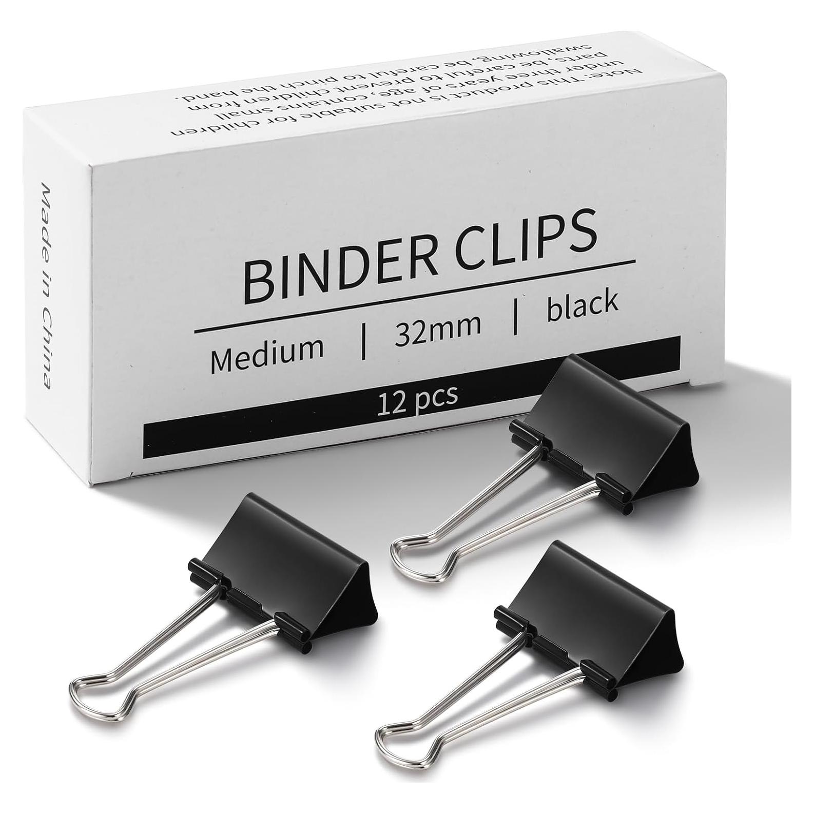 Clips de Papel Medianos Eclirgan 32mm Niquelados - 96 Piezas