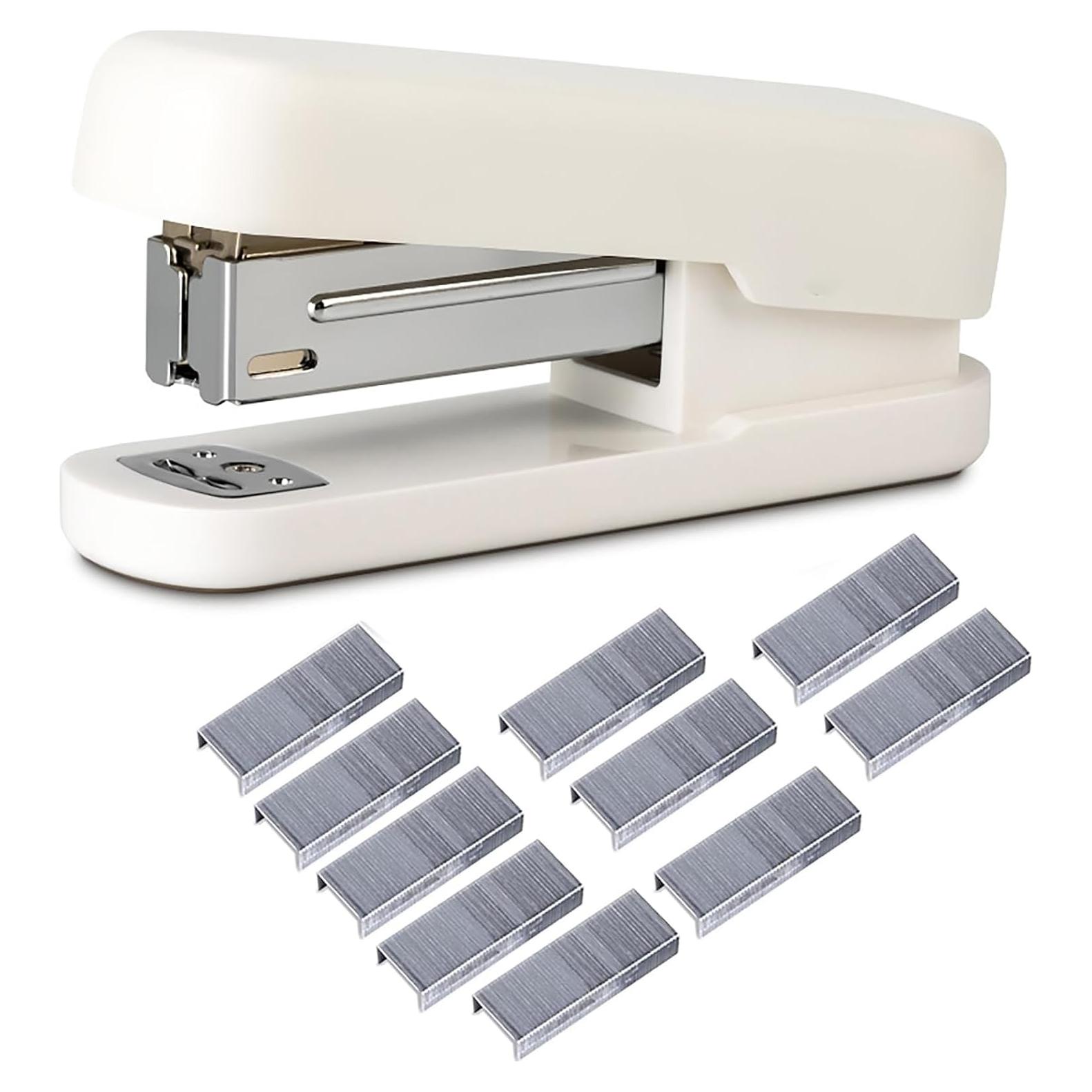 Grapadora de Escritorio YIKANGHENG Blanca 20 Hojas 10.67 cm